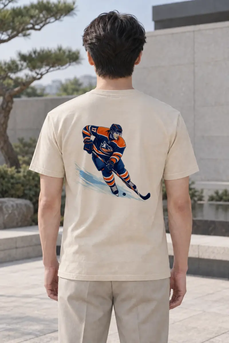 "Rink Rush 17" Heavyweight Unisex Crewneck T-shirt | Gildan 5000