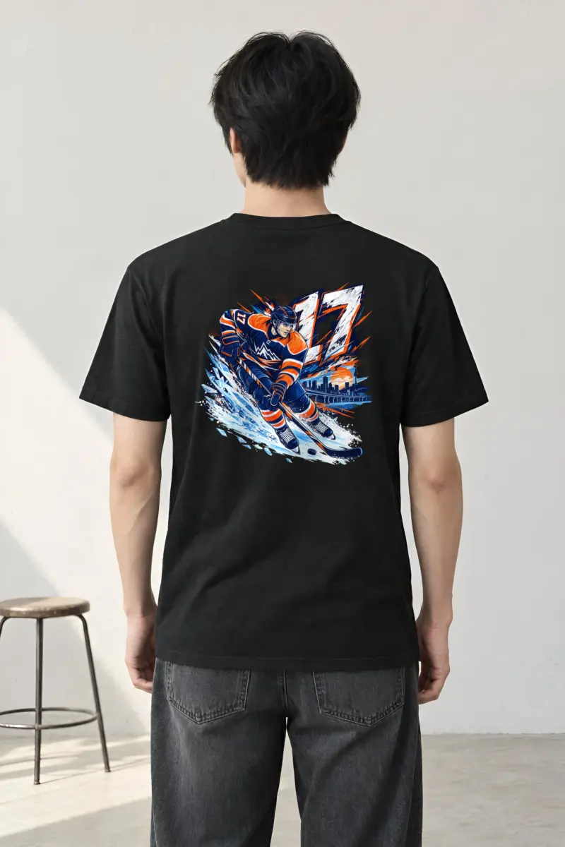 "Number 17 Power Play" Heavyweight Unisex Crewneck T-shirt