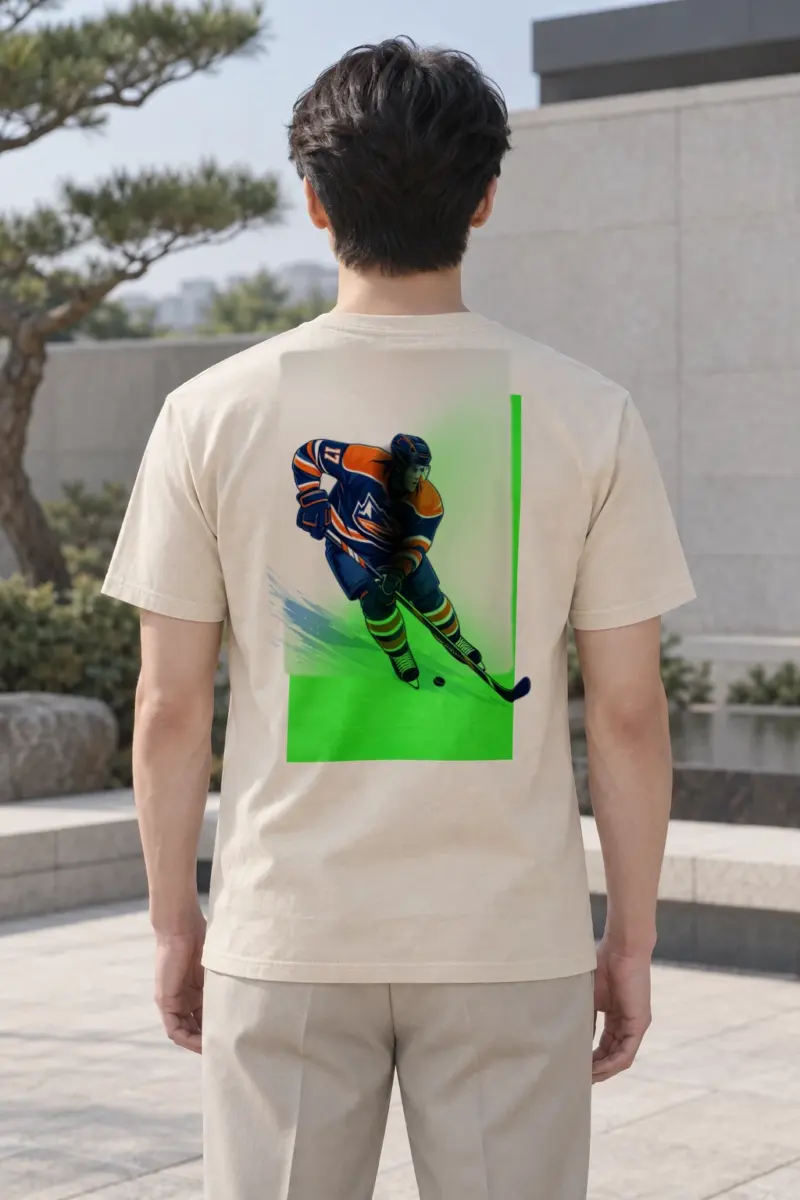 "Rink Rush 17" Heavyweight Unisex Crewneck T-shirt | Gildan 5000