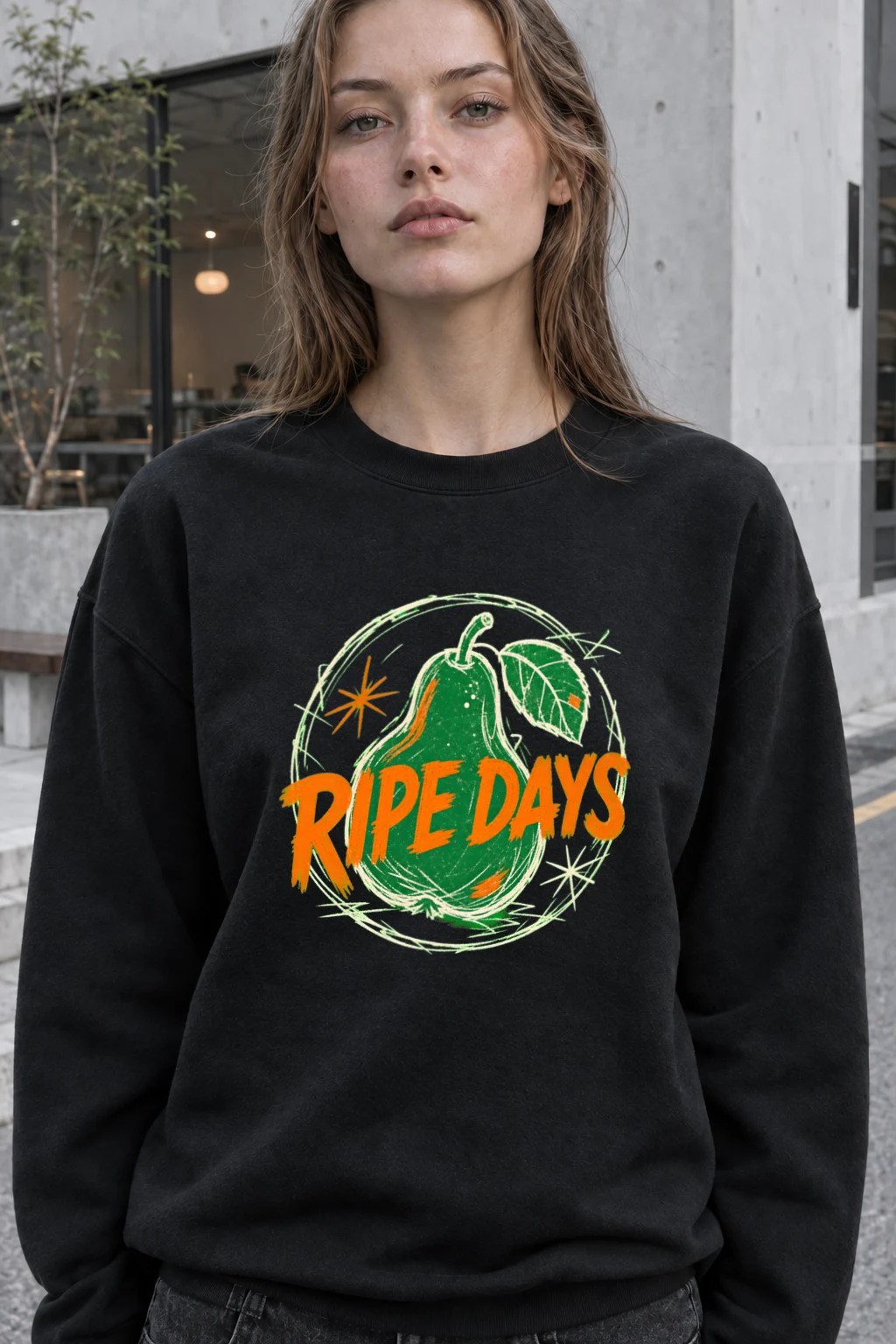 "Ripe Days" Heavy Blend Unisex Crewneck Sweatshirt | Gildan 18000
