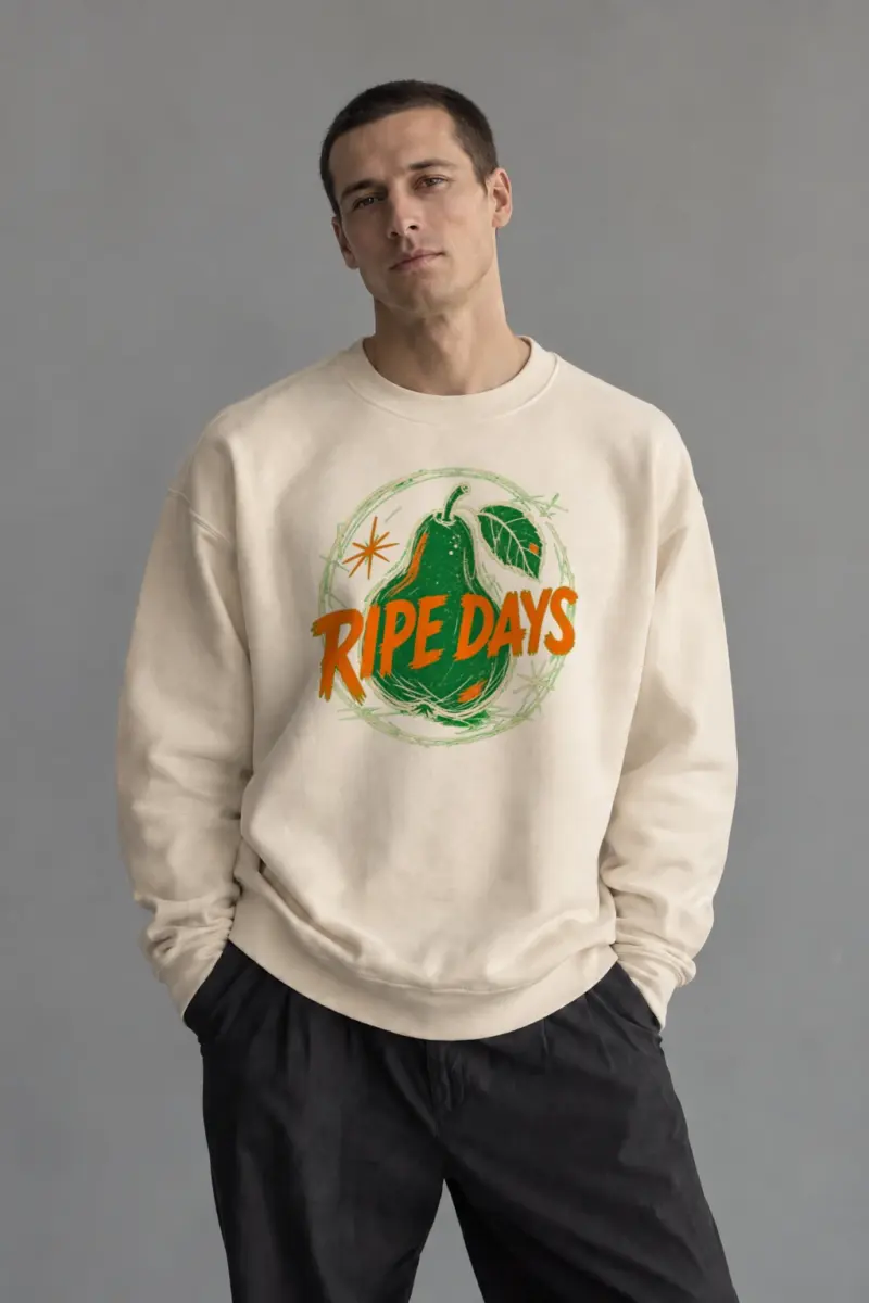 "Ripe Days" Unisex Sponge Fleece Crewneck Sweatshirt | Bella + Canvas 3901