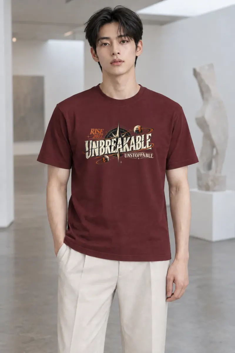 "Rise 2077" Heavyweight Unisex Crewneck T-shirt | Gildan 5000