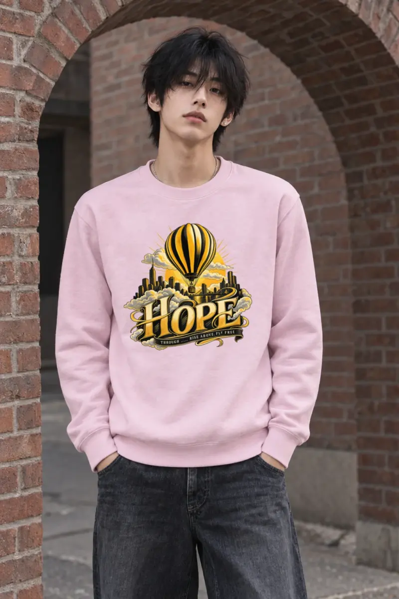 "Rise Above, Fly Free" Heavy Blend Unisex Crewneck Sweatshirt