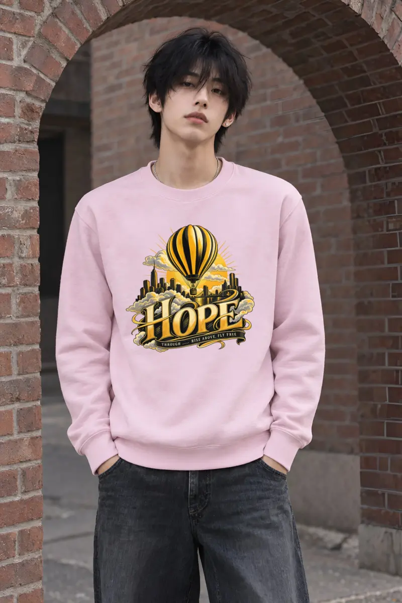 "Rise Above, Fly Free" Heavy Blend Unisex Crewneck Sweatshirt