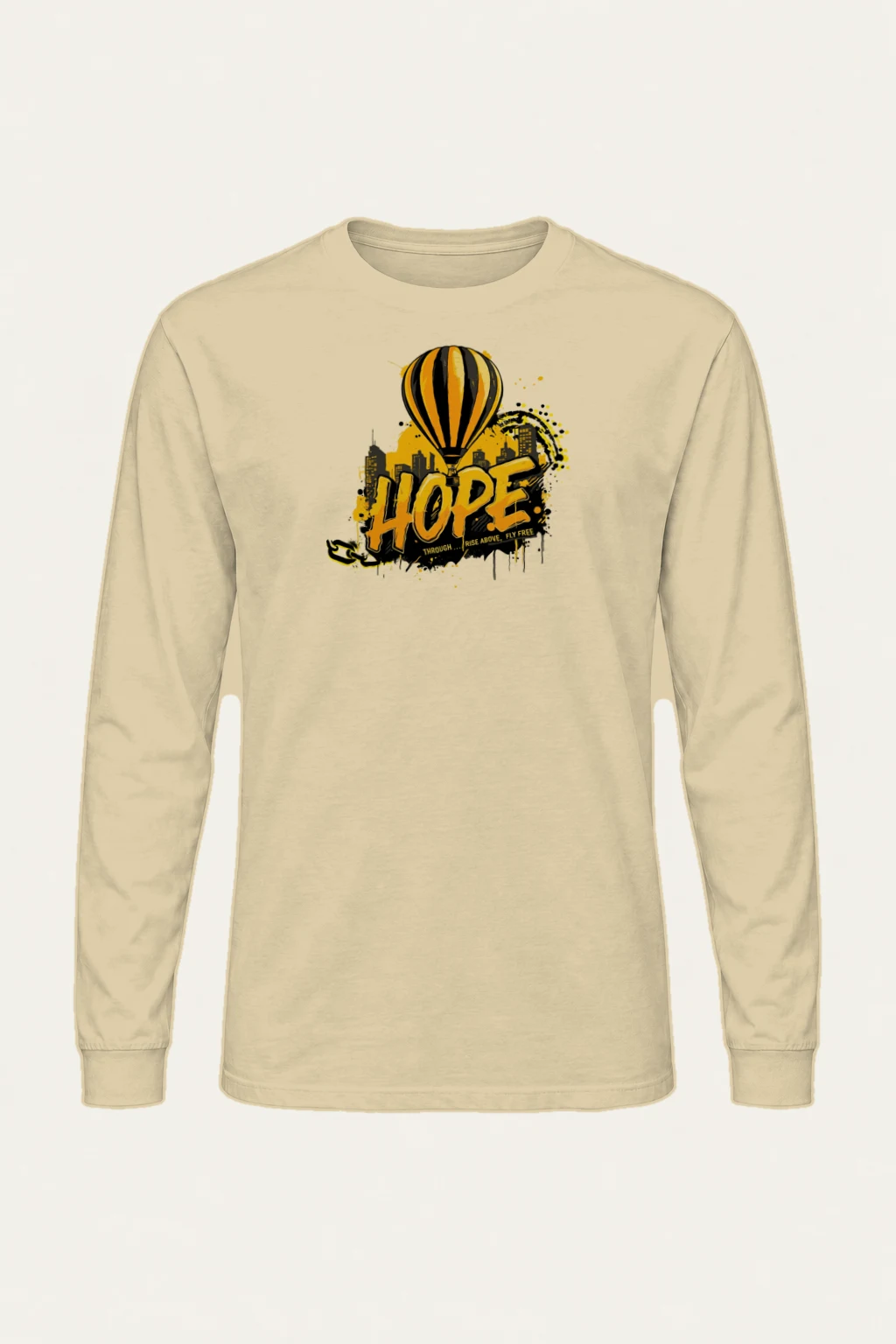 "Rise Above, Fly Free" Unisex Longsleeve T-shirt | Gildan 2400