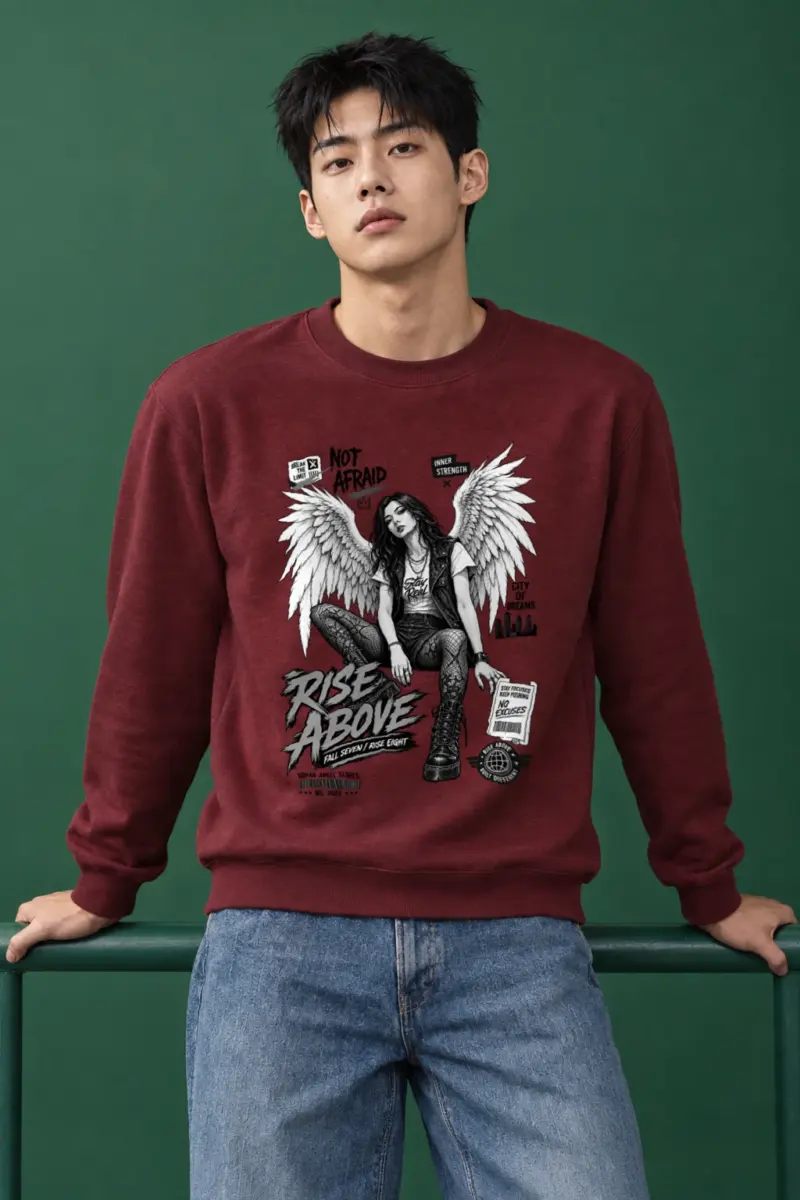 "Rise Above" Heavy Blend Unisex Crewneck Sweatshirt