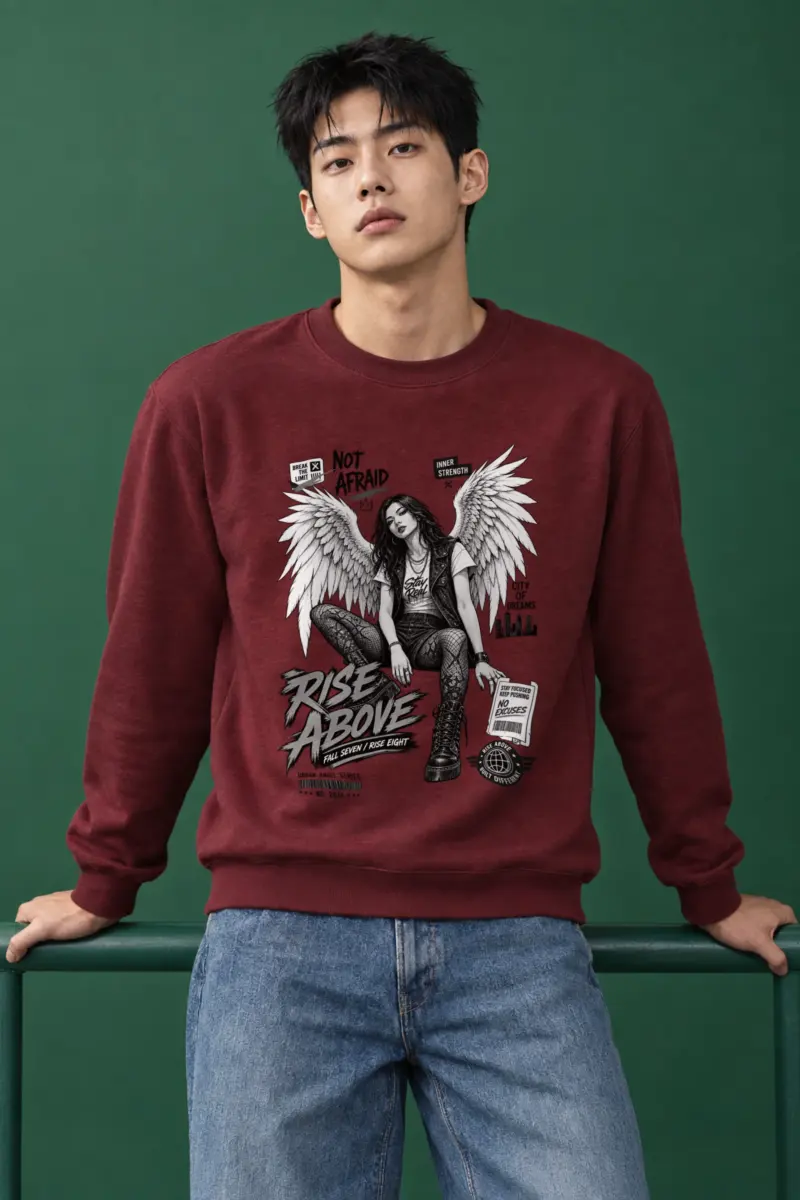 "Rise Above" Heavy Blend Unisex Crewneck Sweatshirt