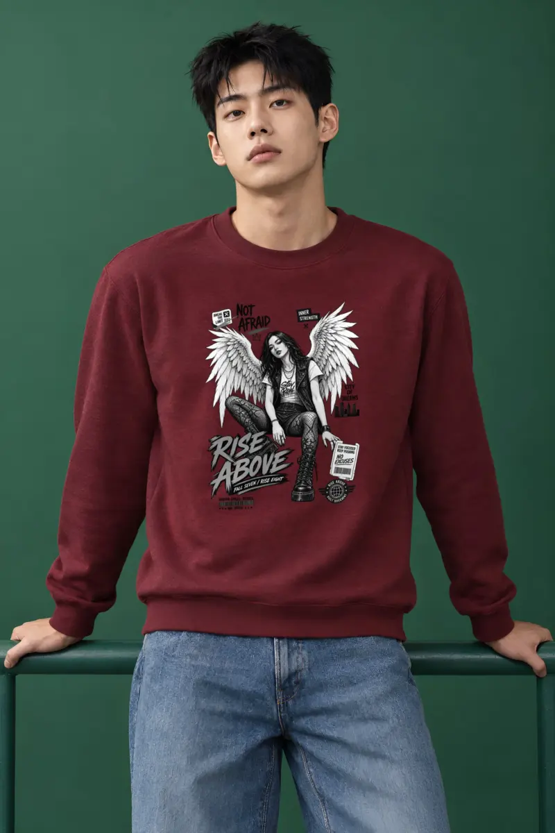 "Rise Above" Heavy Blend Unisex Crewneck Sweatshirt