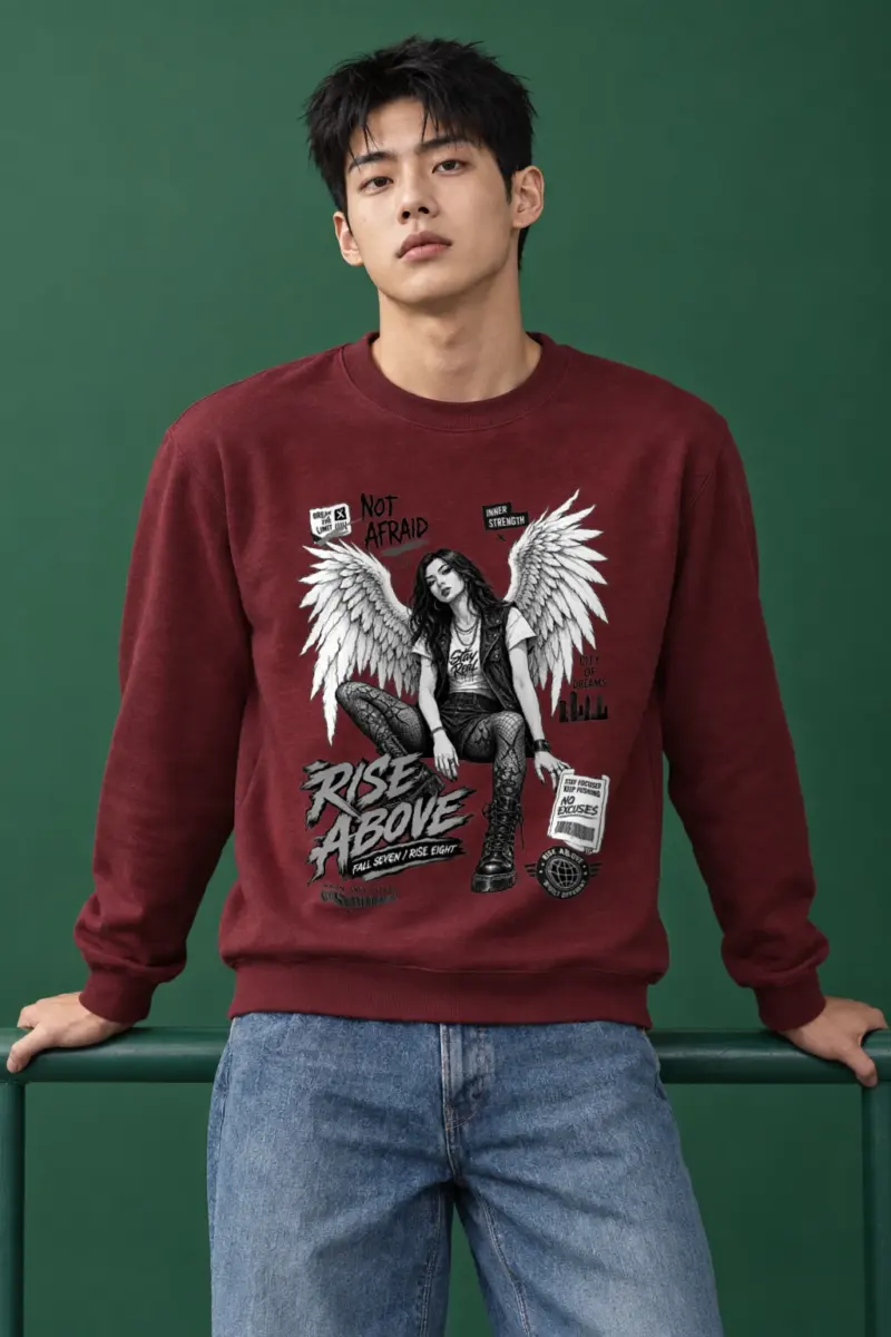 "Rise Above" Heavy Blend Unisex Crewneck Sweatshirt