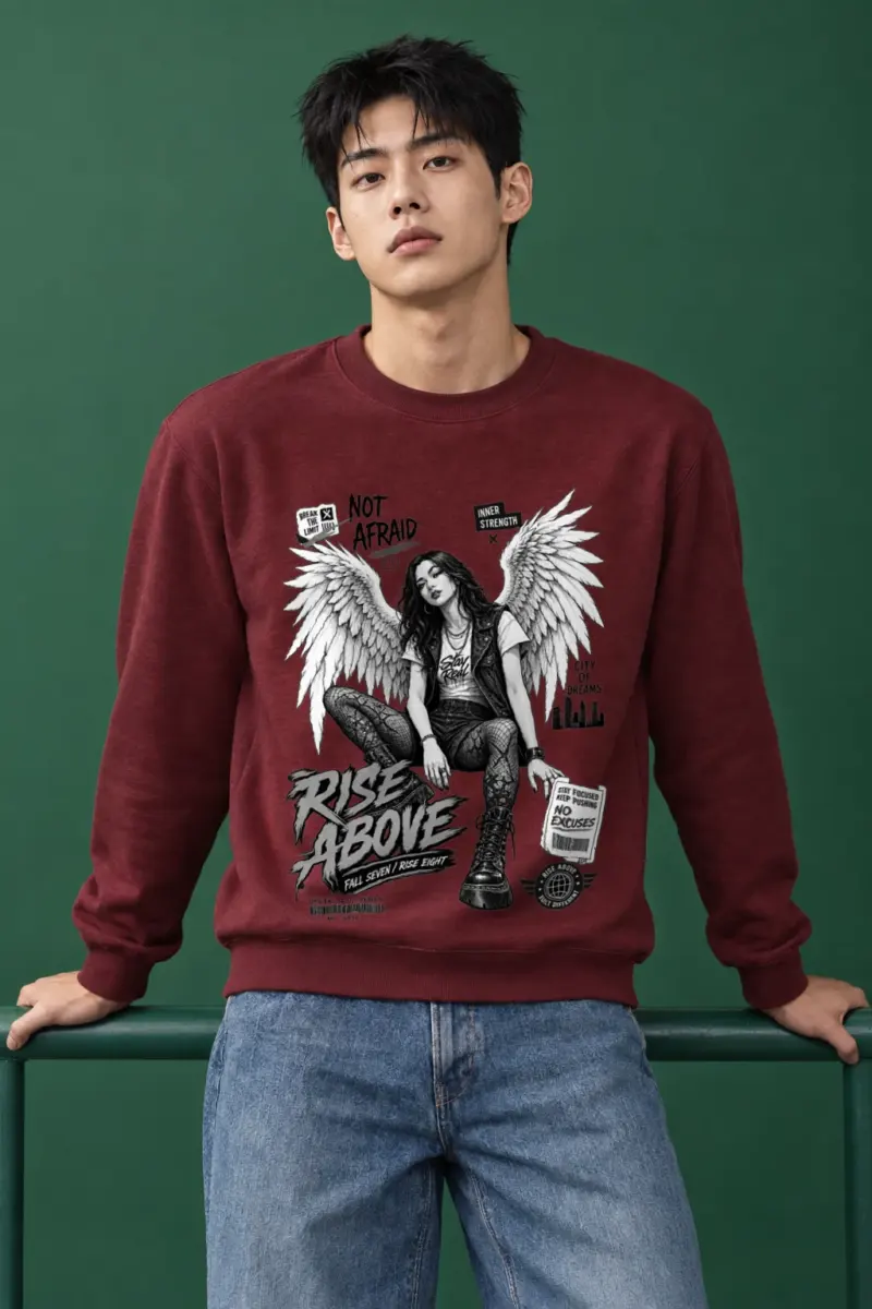 "Rise Above" Heavy Blend Unisex Crewneck Sweatshirt