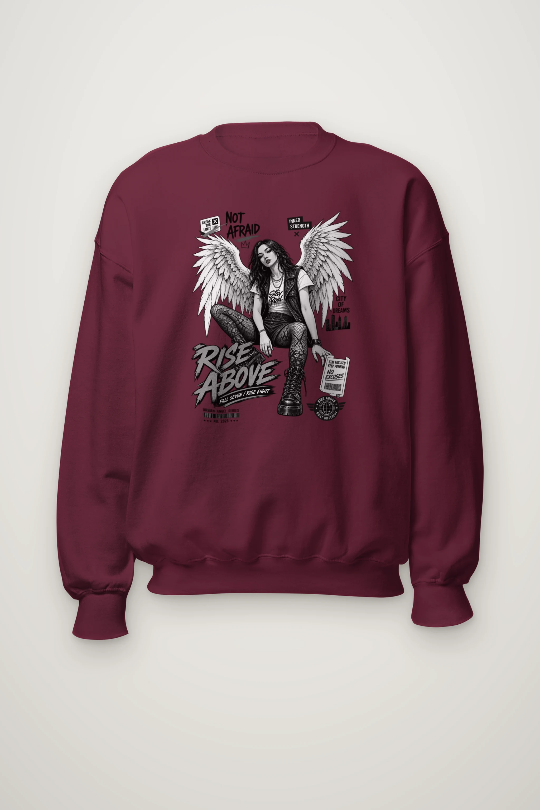 "Rise Above" Heavy Blend Unisex Crewneck Sweatshirt