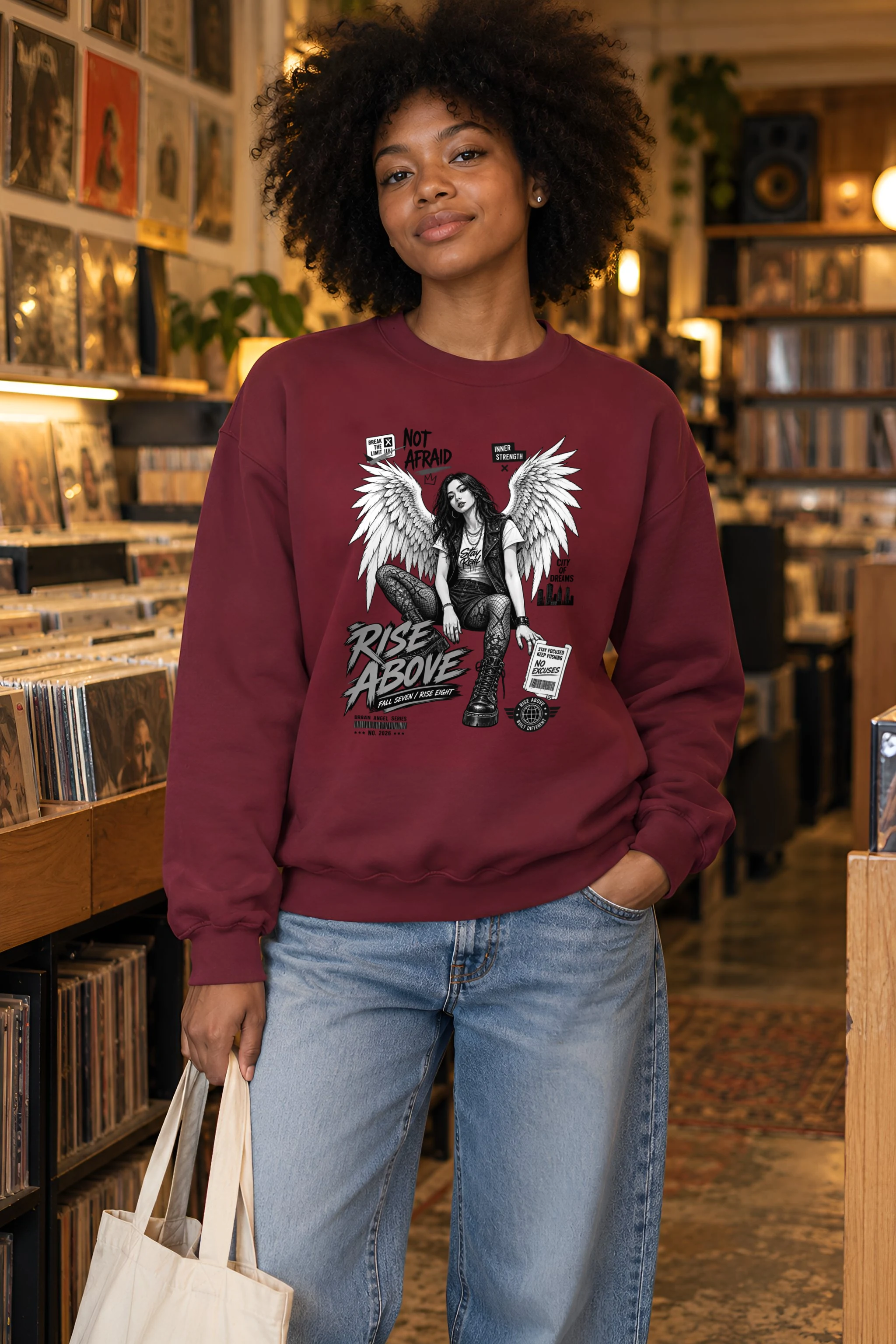 "Rise Above" 1 Crewneck Sweatshirt