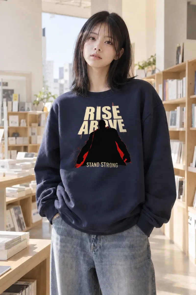 "Rise Above" Heavy Blend Unisex Crewneck Sweatshirt | Gildan 18000