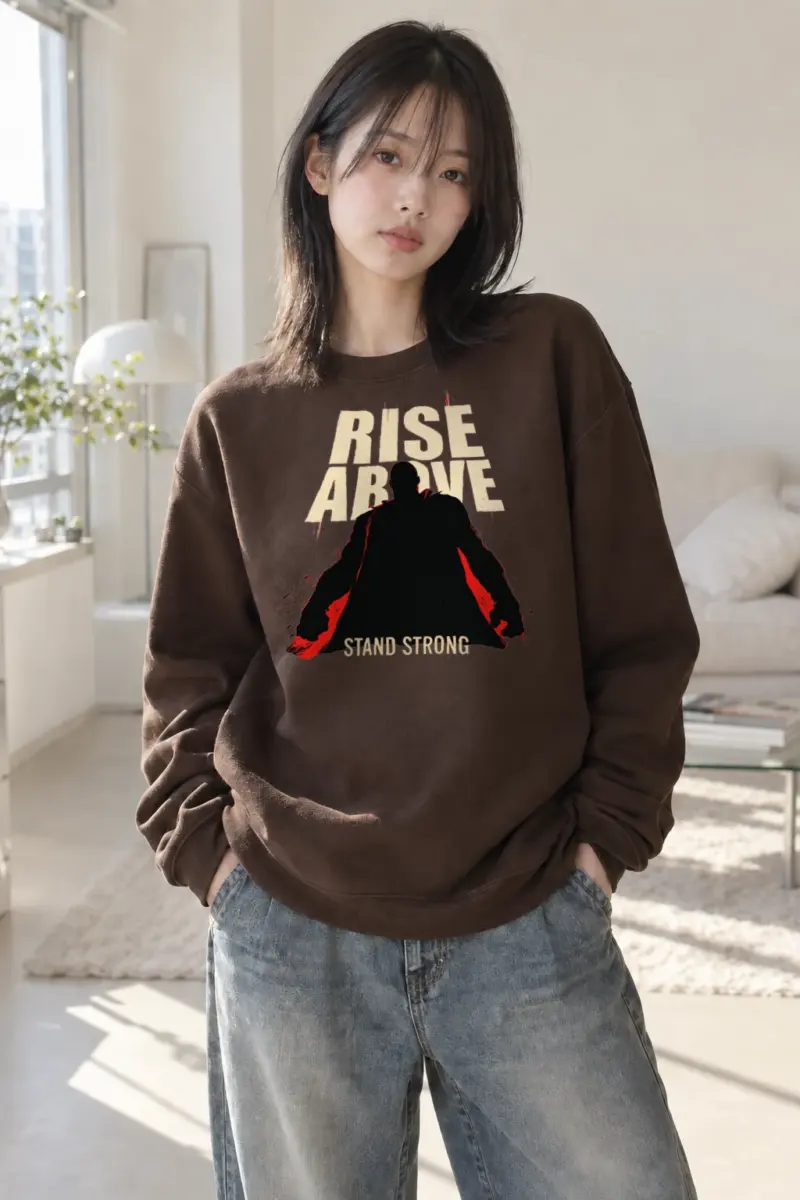 "Rise Above" Heavy Blend Unisex Crewneck Sweatshirt | Gildan 18000