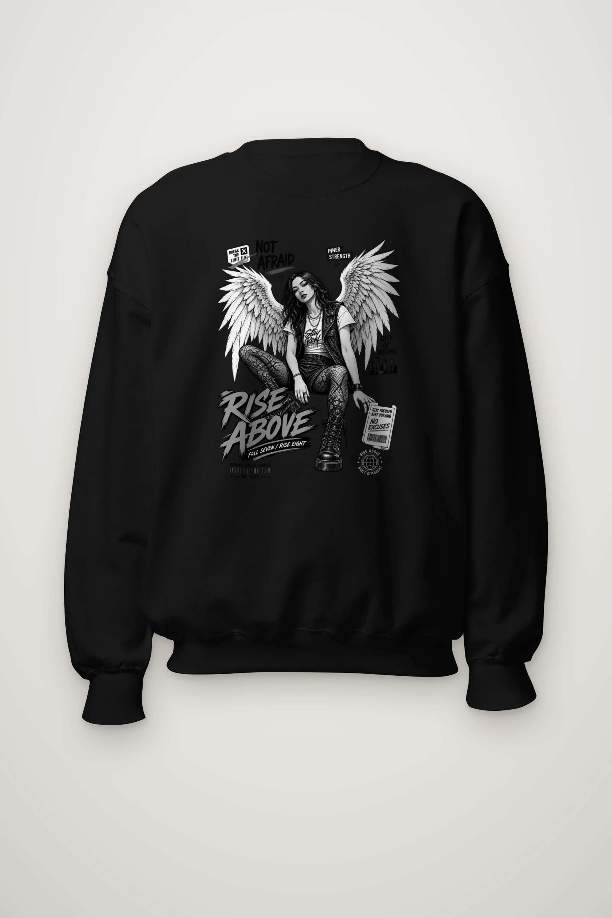"Rise Above" Heavy Blend Unisex Crewneck Sweatshirt