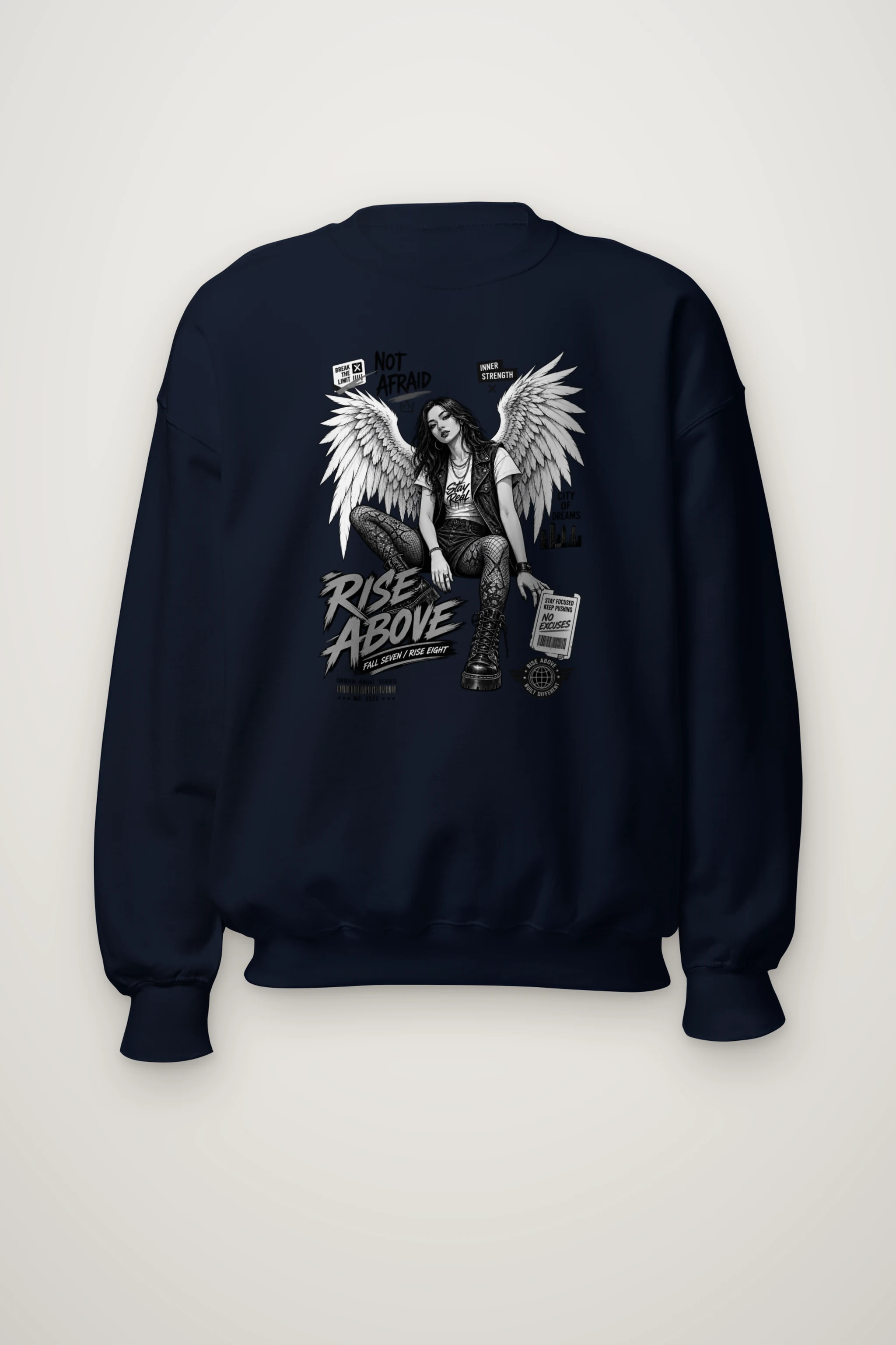 "Rise Above" Heavy Blend Unisex Crewneck Sweatshirt