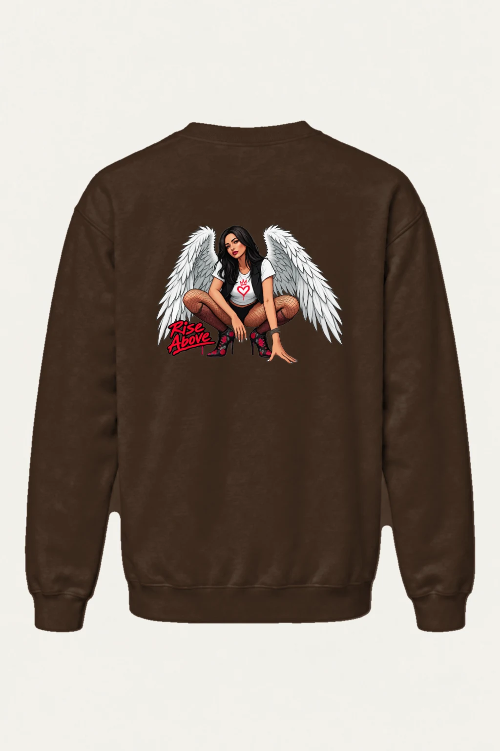 "Rise Above" Heavy Blend Unisex Crewneck Sweatshirt | Gildan 18000