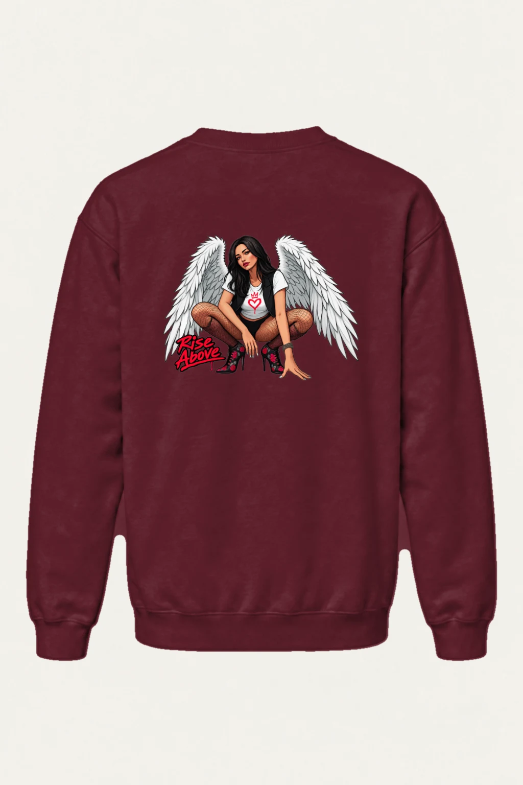 "Rise Above" Heavy Blend Unisex Crewneck Sweatshirt | Gildan 18000