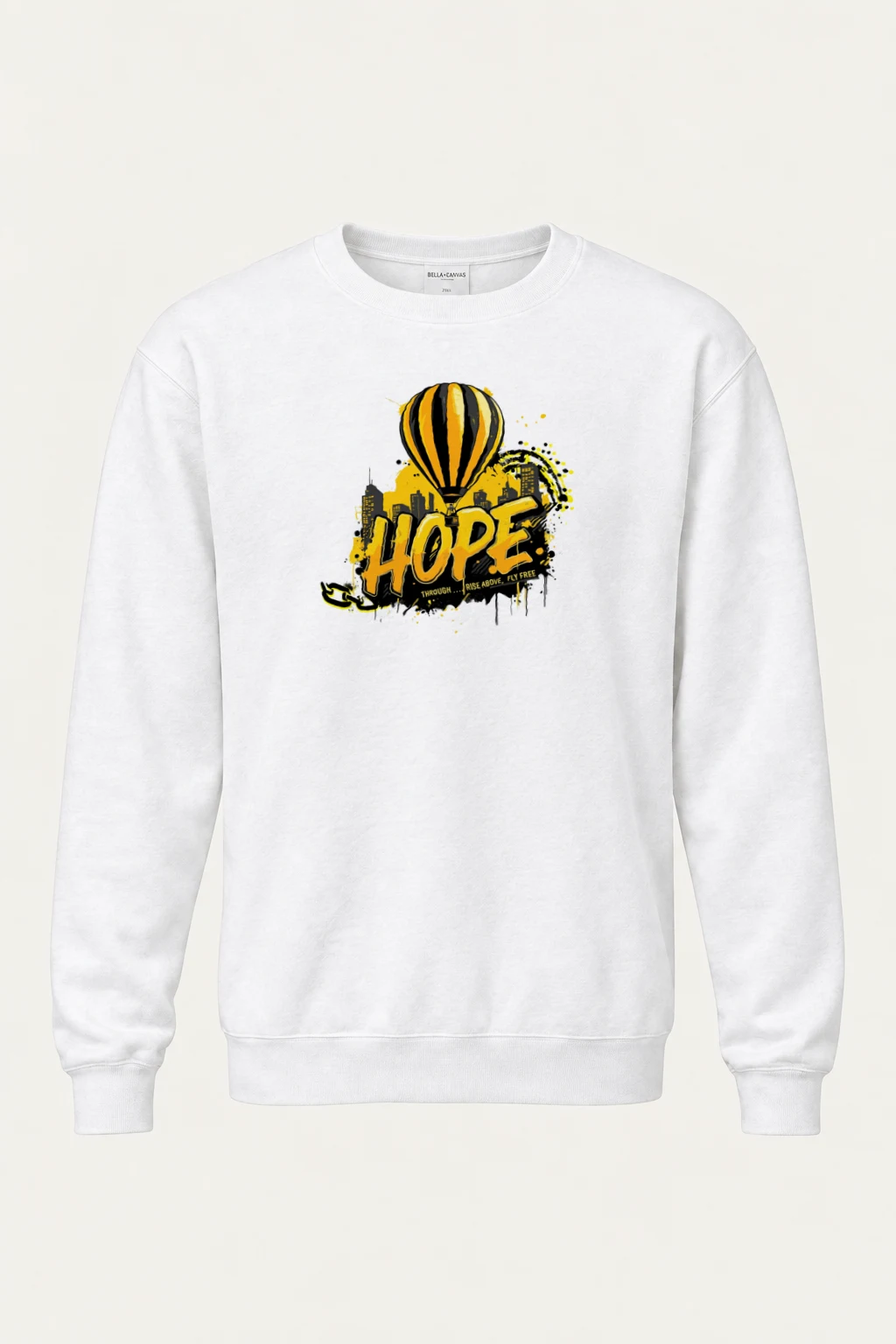 "Rise Above" Heavy Blend Unisex Crewneck Sweatshirt | Gildan 18000