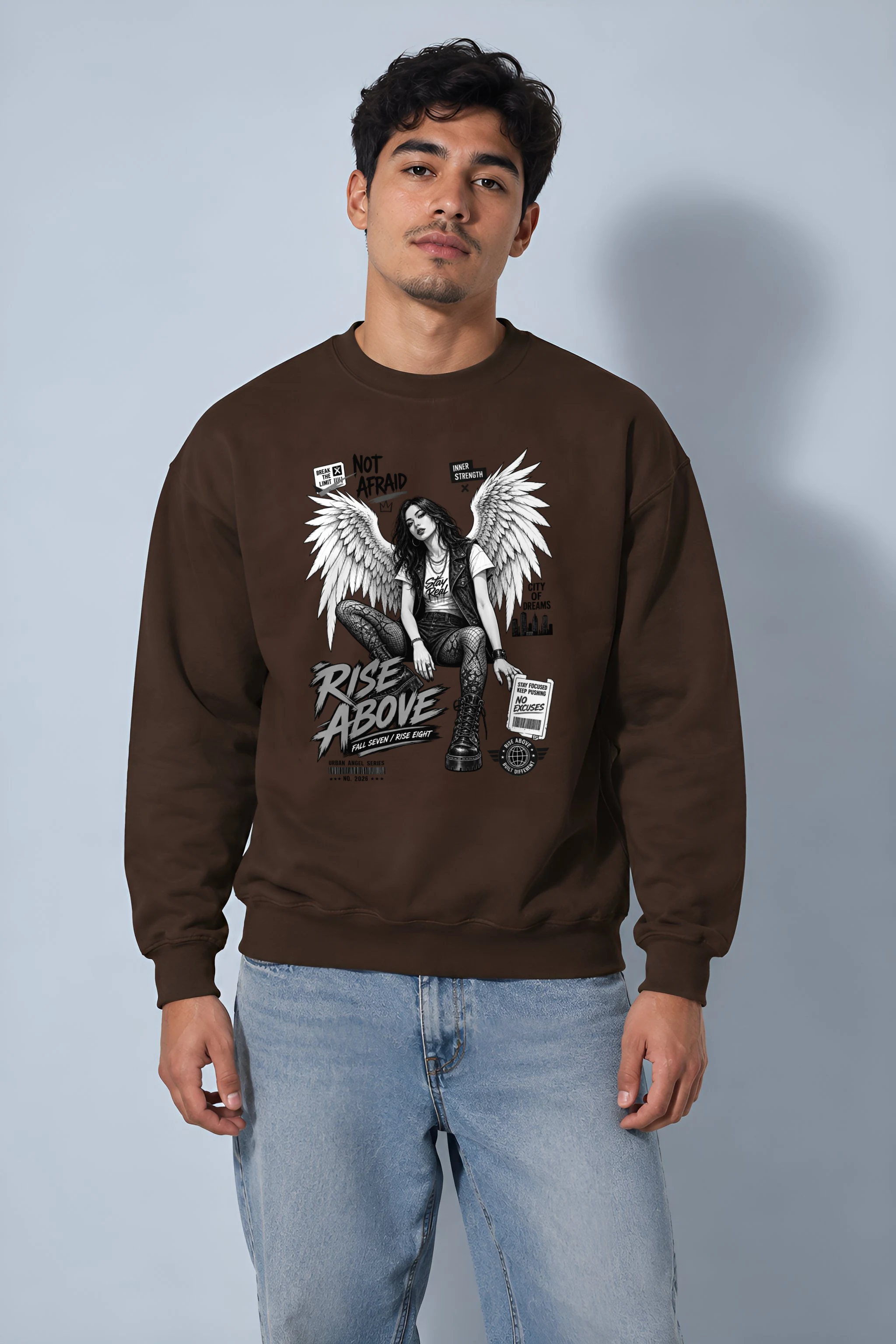 "Rise Above" 1 Crewneck Sweatshirt