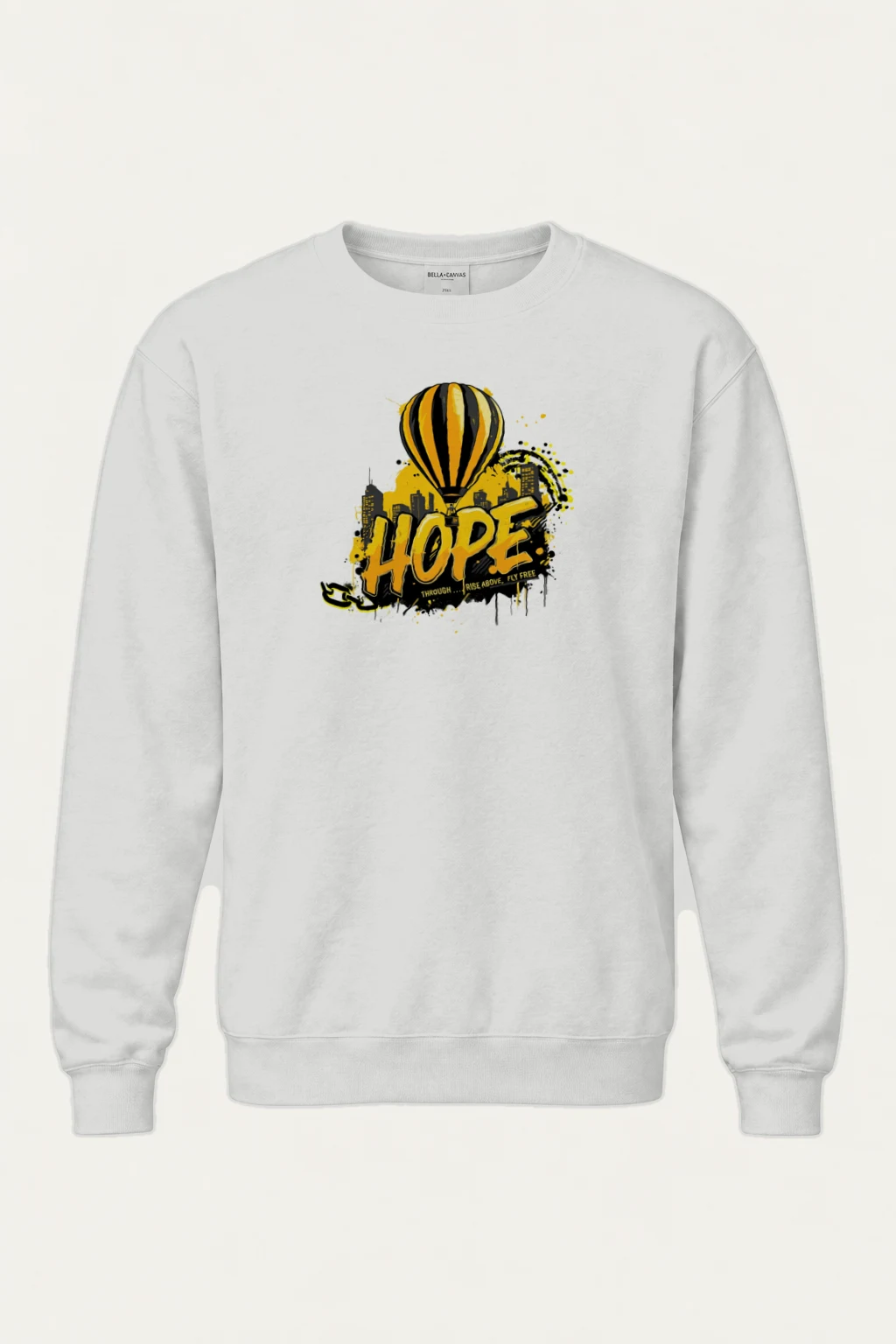 "Rise Above" Heavy Blend Unisex Crewneck Sweatshirt | Gildan 18000