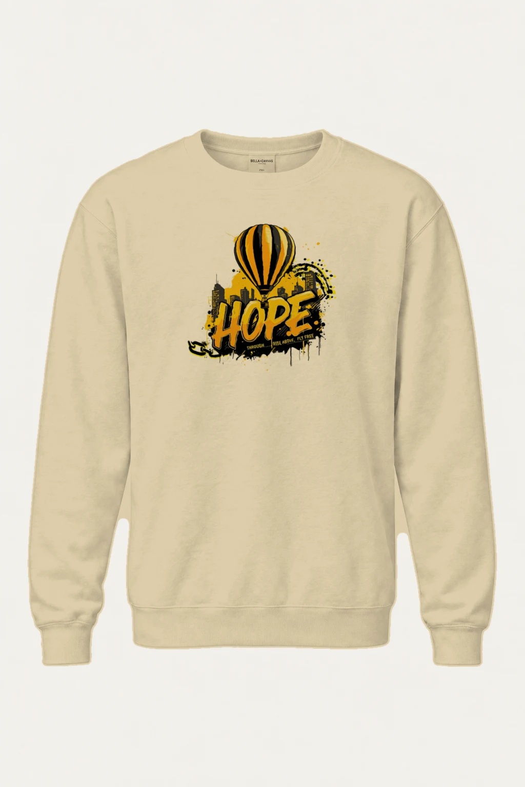 "Rise Above" Heavy Blend Unisex Crewneck Sweatshirt | Gildan 18000