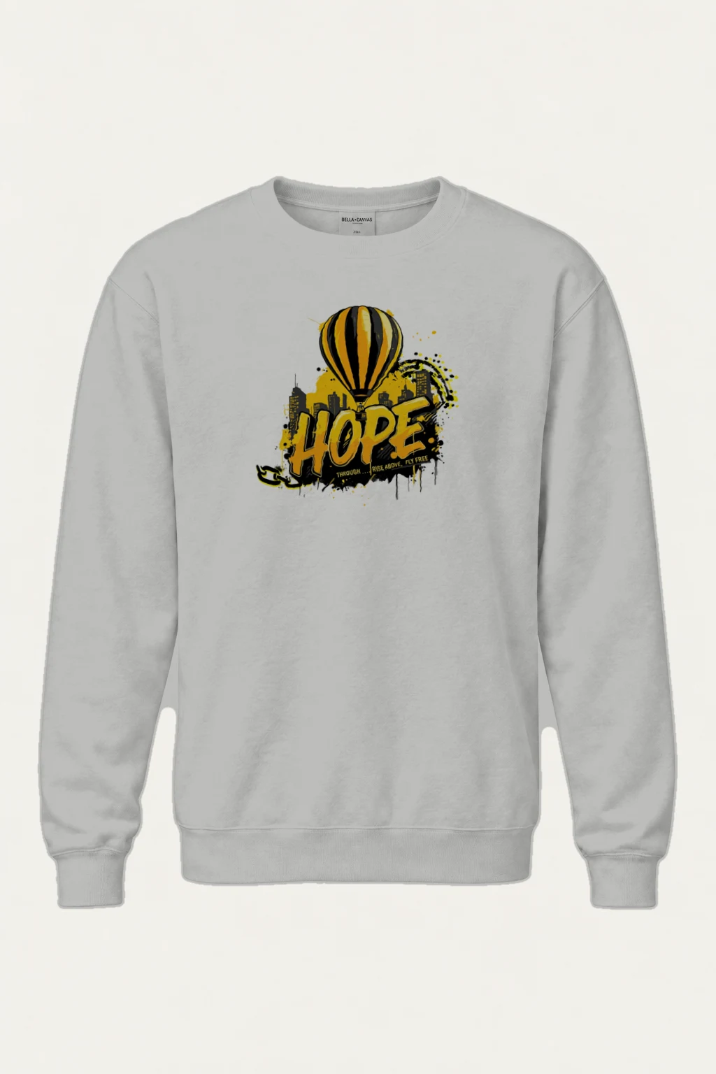 "Rise Above" Heavy Blend Unisex Crewneck Sweatshirt | Gildan 18000