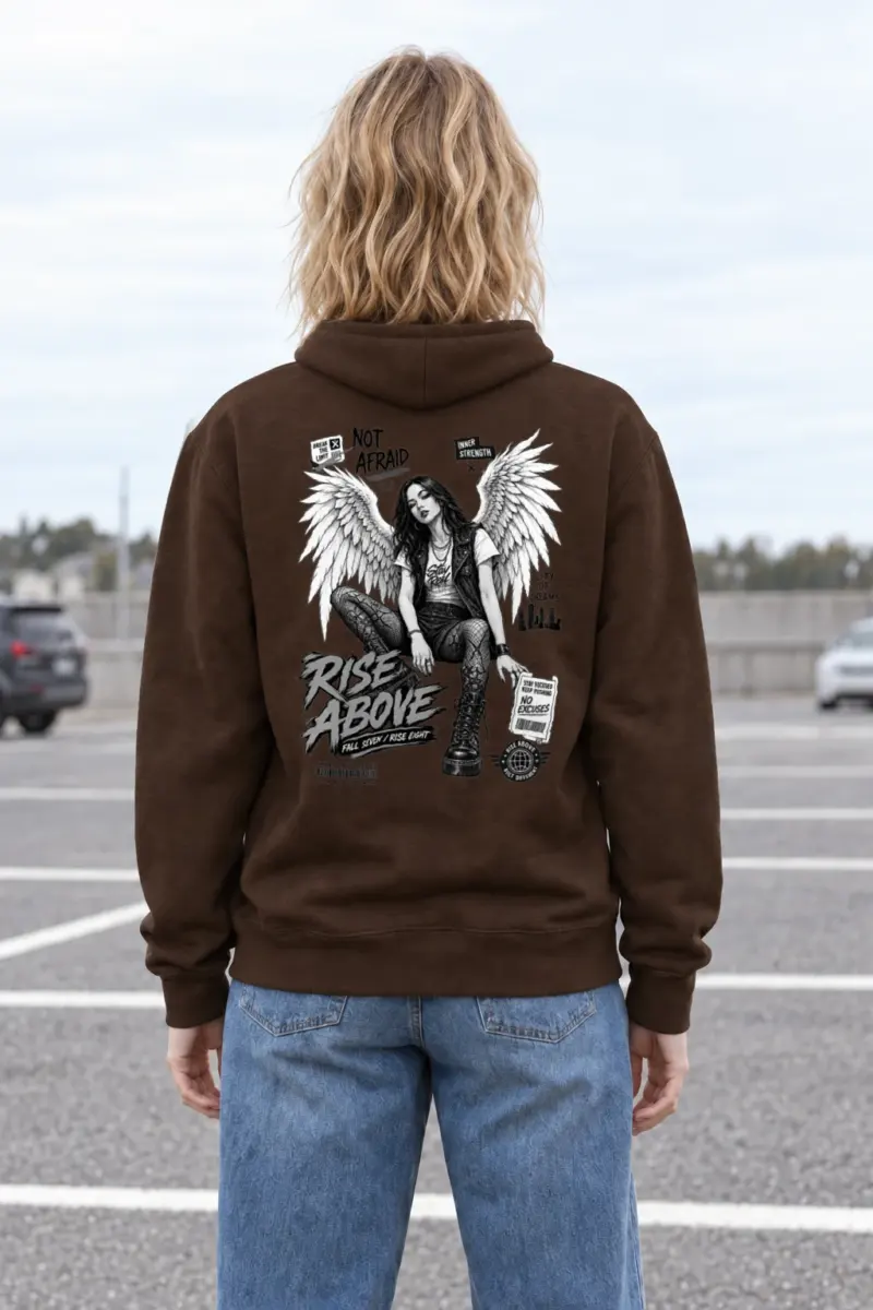 "Rise Above" Heavy Blend Unisex Pullover Hoodie