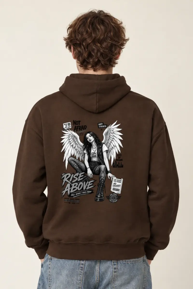"Rise Above" Heavy Blend Unisex Pullover Hoodie