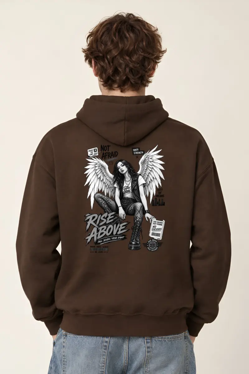 "Rise Above" Heavy Blend Unisex Pullover Hoodie
