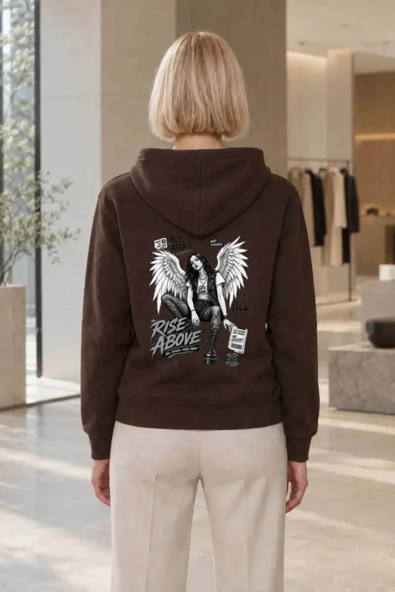 "Rise Above" Heavy Blend Unisex Pullover Hoodie | Gildan 18500
