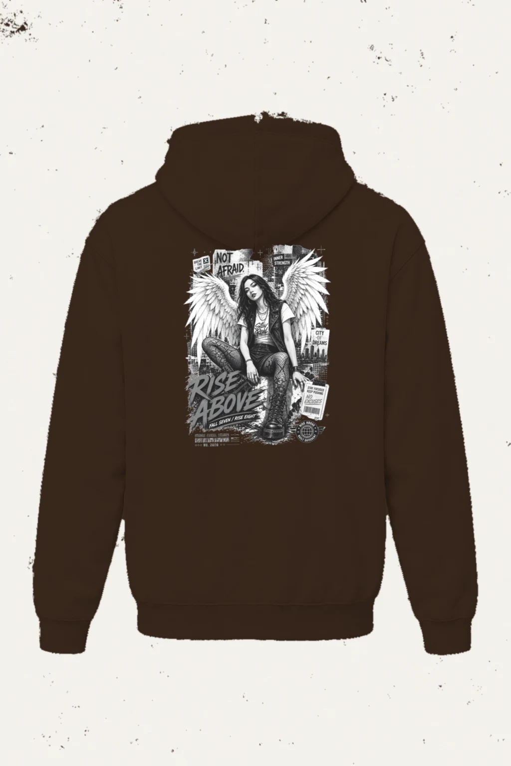 "Rise Above" Heavy Blend Unisex Pullover Hoodie | Gildan 18500