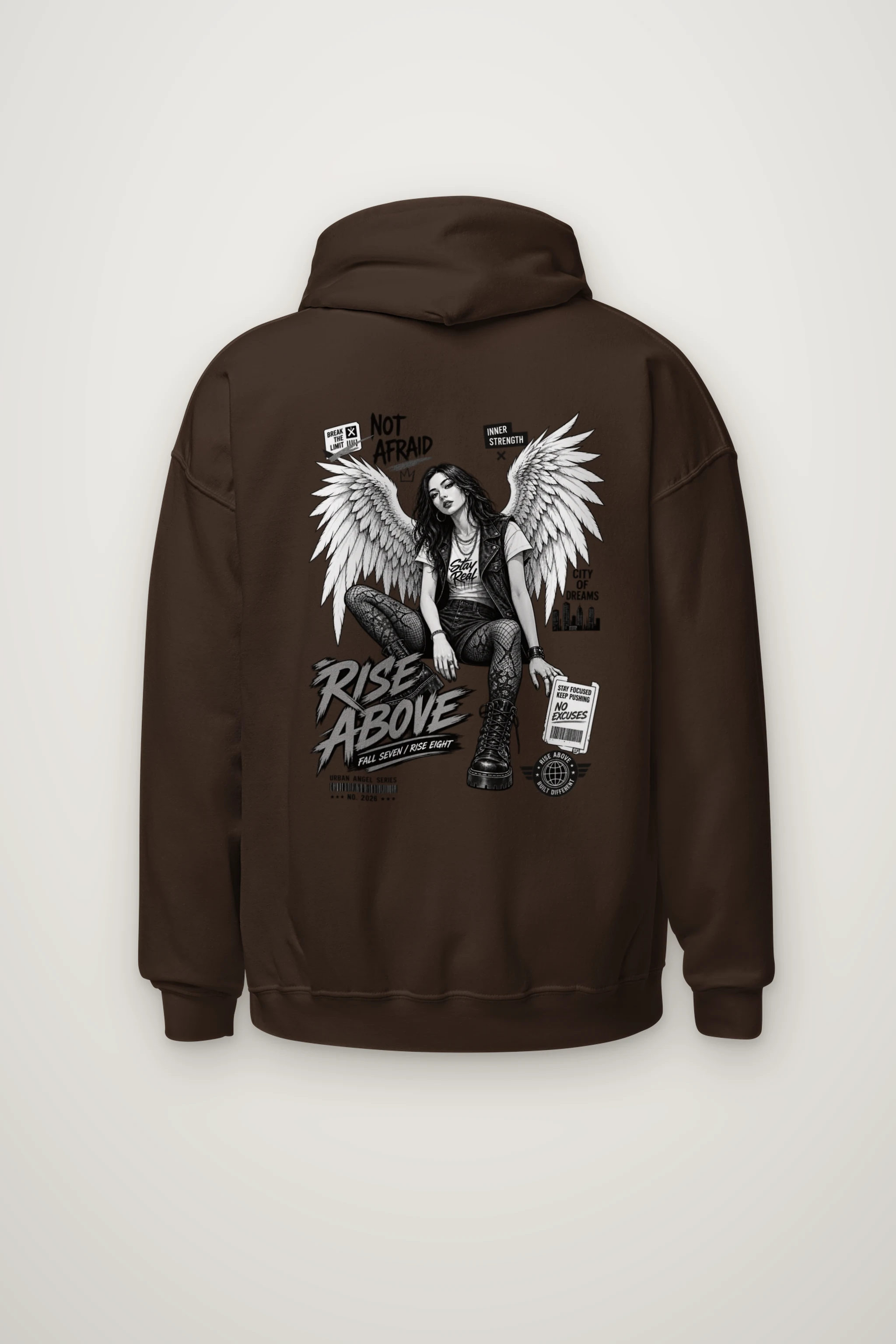 "Rise Above" Heavy Blend Unisex Pullover Hoodie