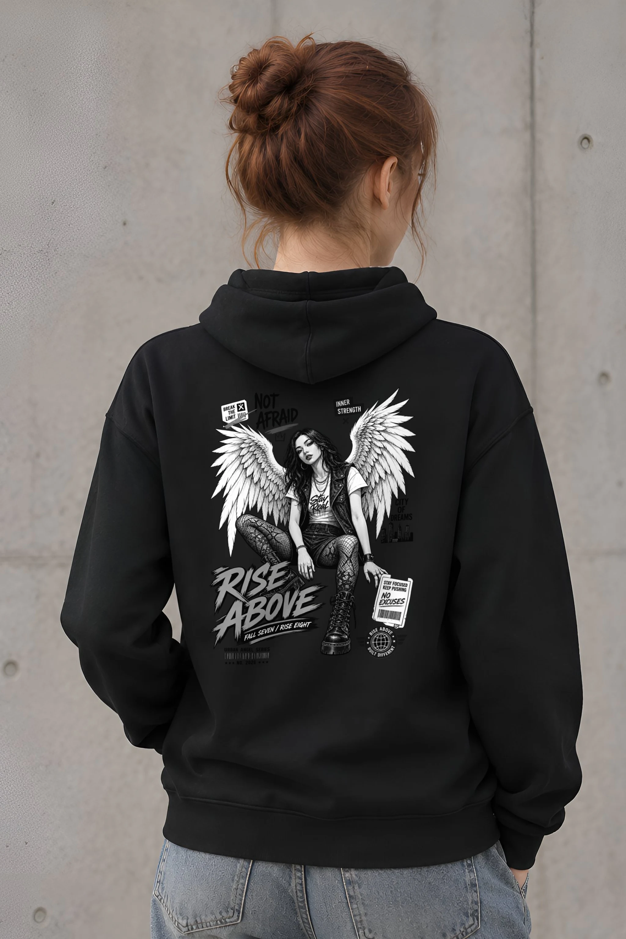 "Rise Above" 1 Pullover Hoodie