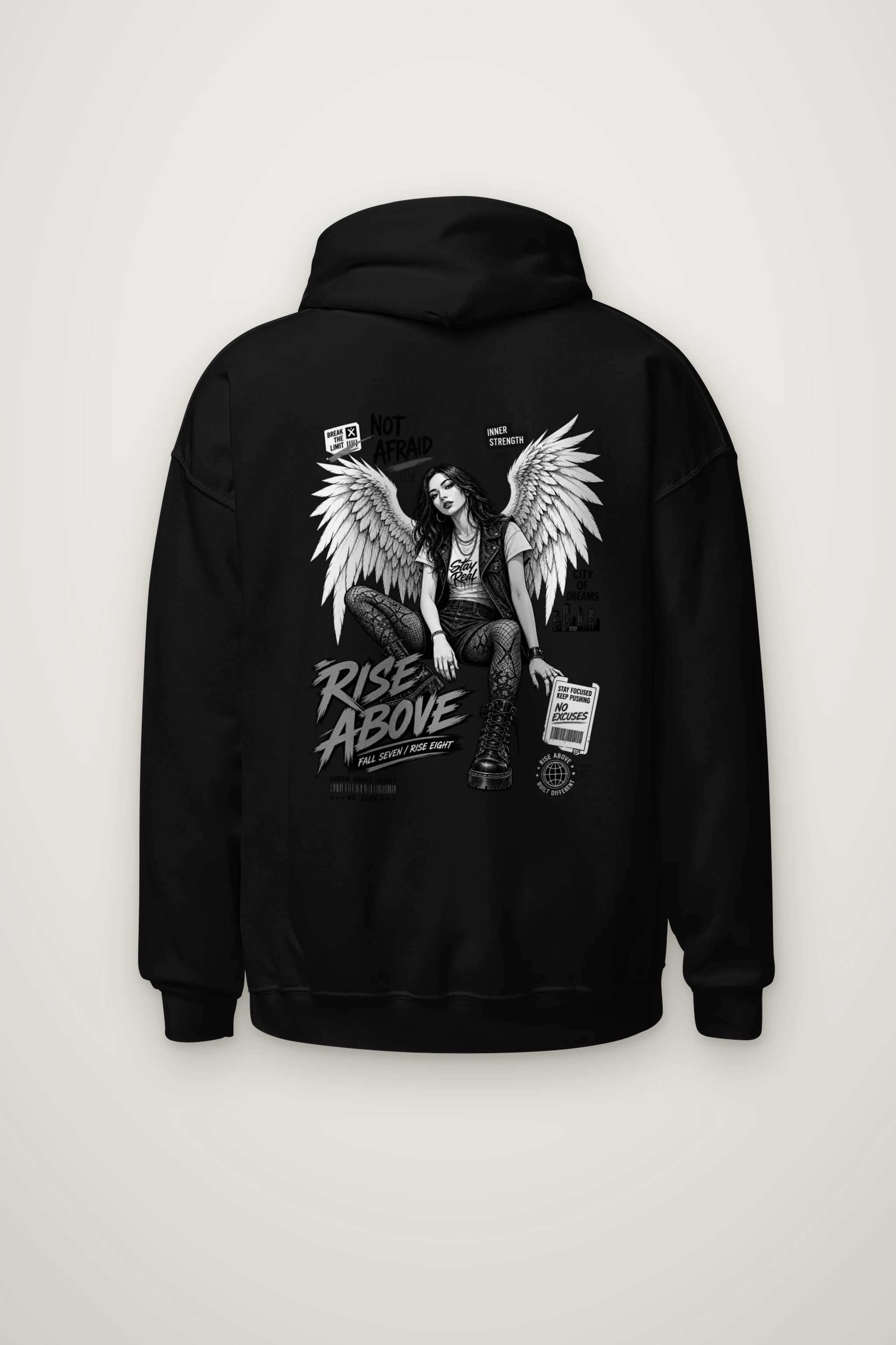 "Rise Above" Heavy Blend Unisex Pullover Hoodie