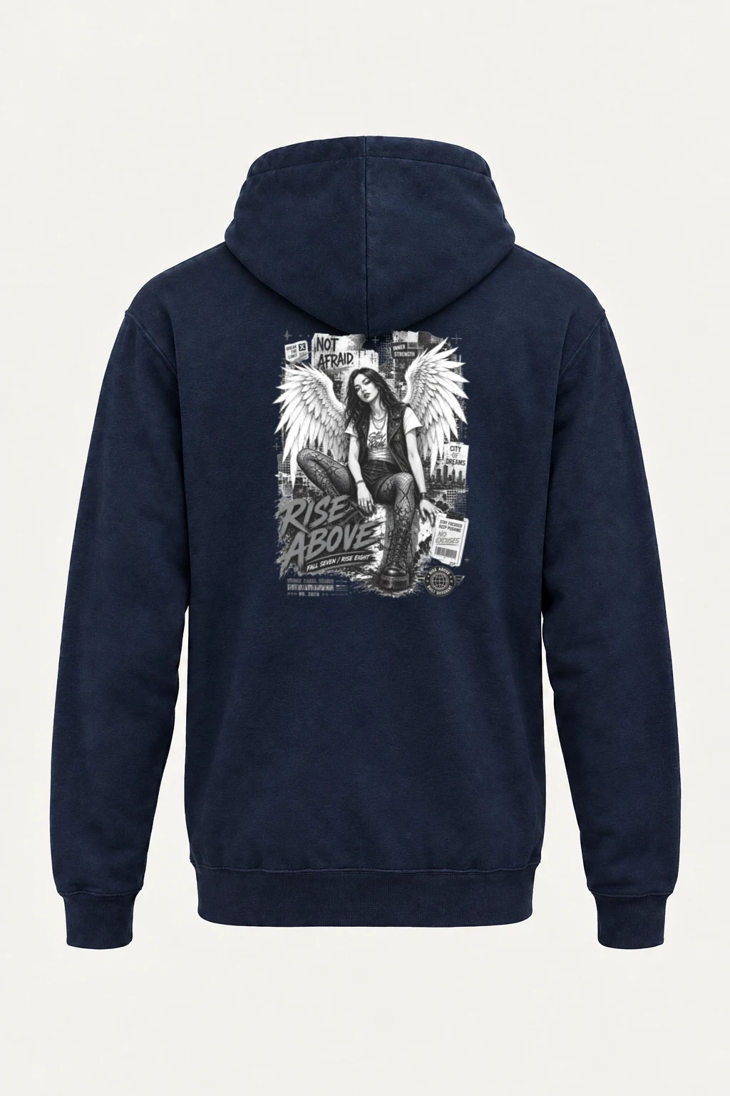 "Rise Above" Heavy Blend Unisex Pullover Hoodie | Gildan 18500