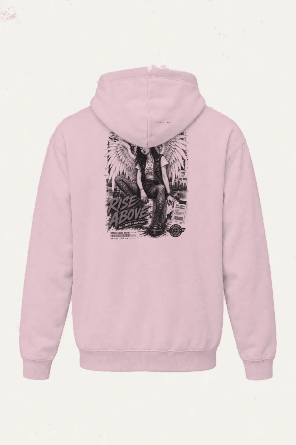 "Rise Above" Heavy Blend Unisex Pullover Hoodie | Gildan 18500
