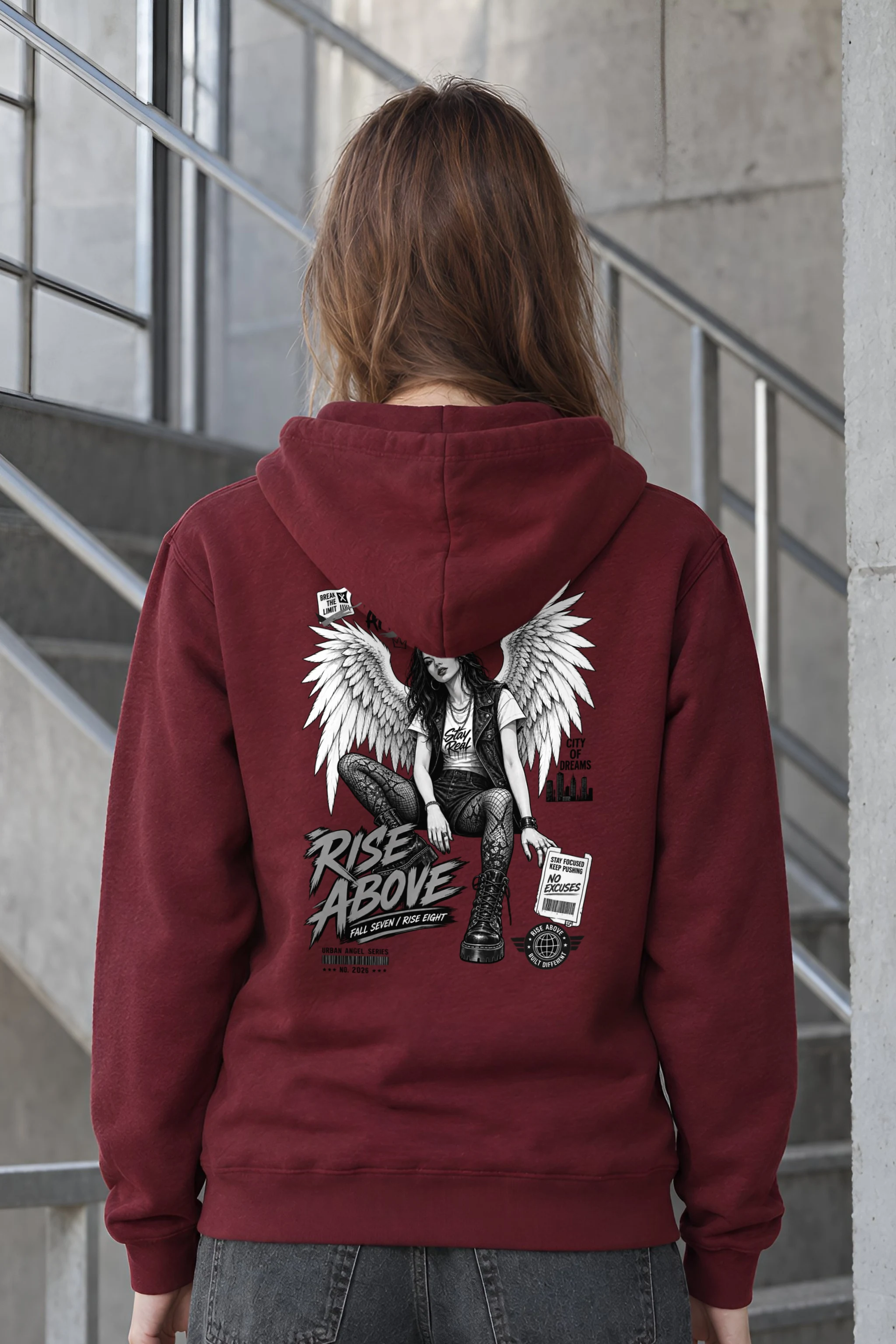 "Rise Above" 1 Pullover Hoodie