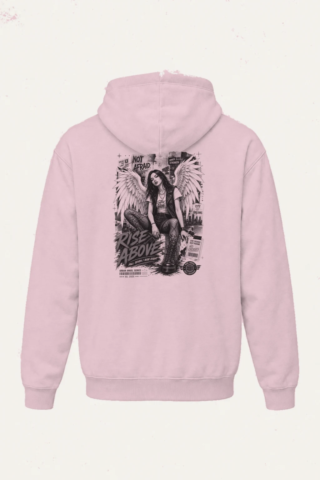 "Rise Above" Heavy Blend Unisex Pullover Hoodie | Gildan 18500