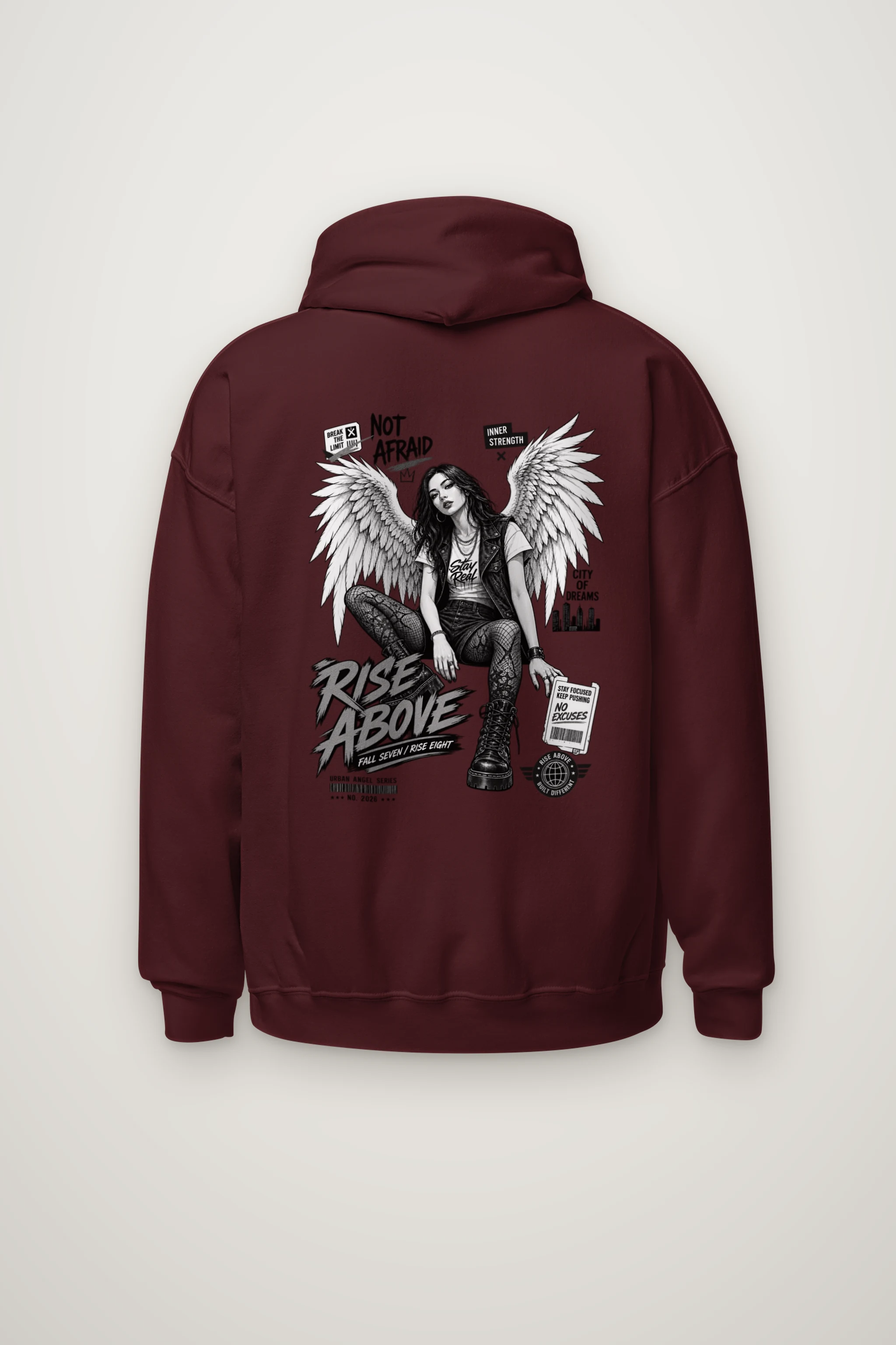 "Rise Above" Heavy Blend Unisex Pullover Hoodie