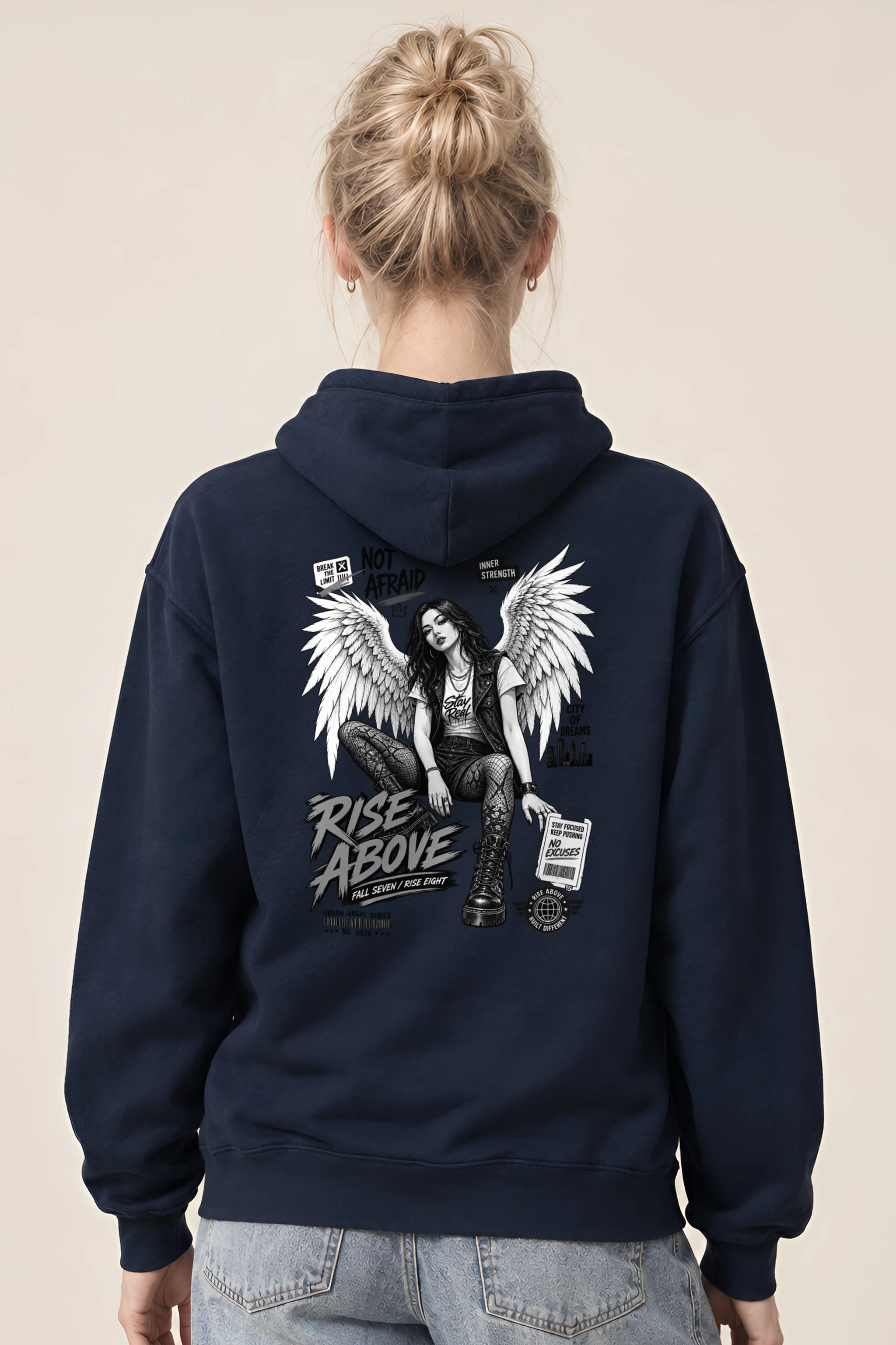"Rise Above" 1 Pullover Hoodie