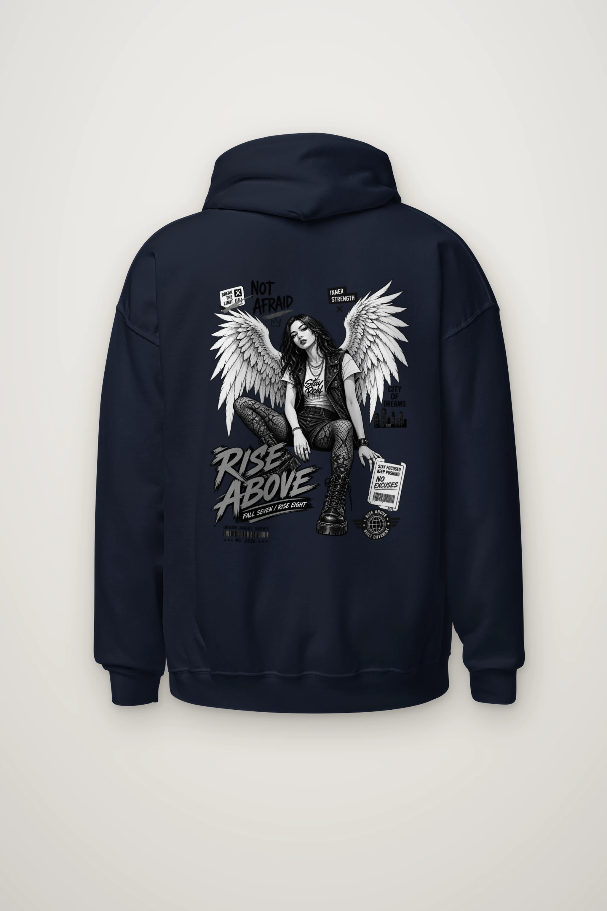 "Rise Above" Heavy Blend Unisex Pullover Hoodie