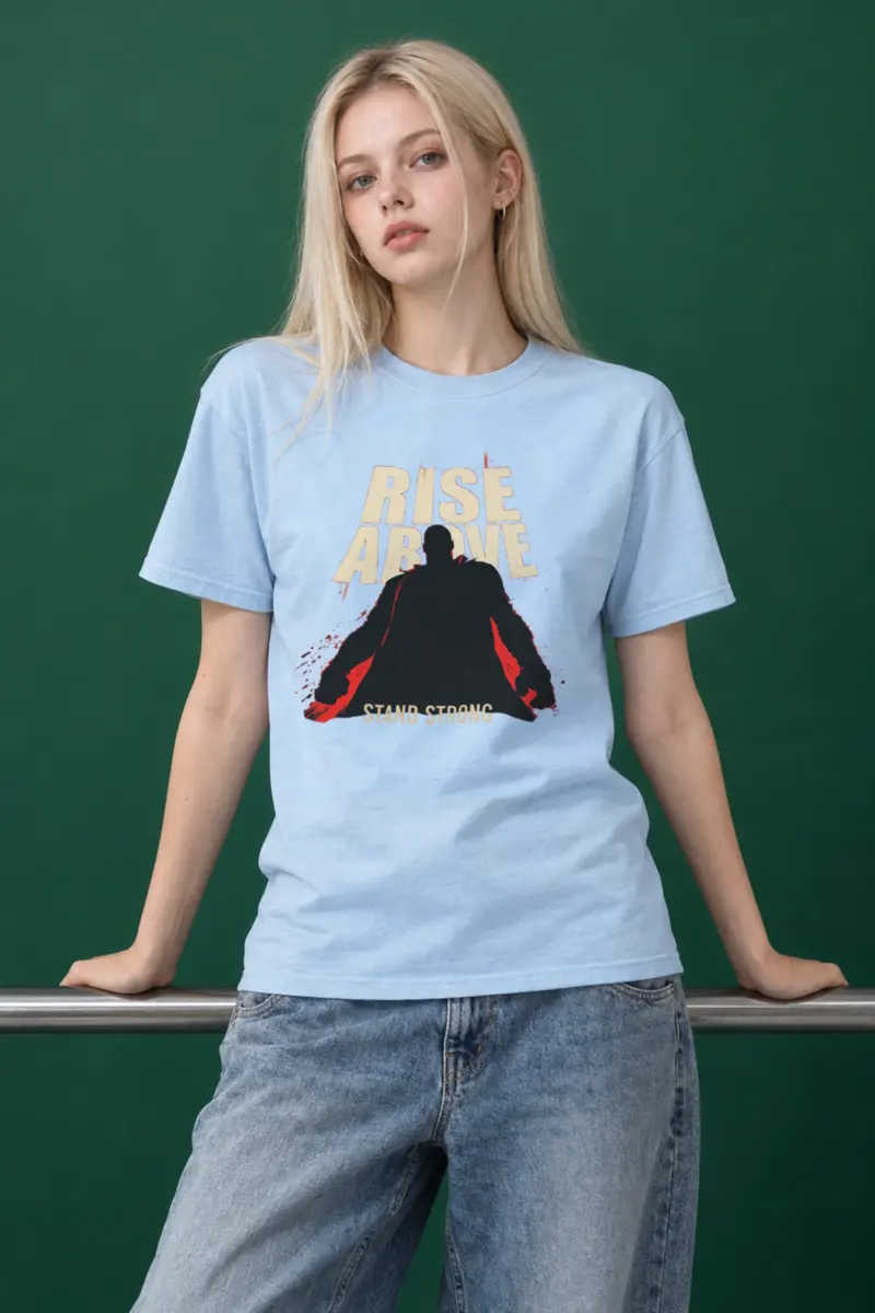 "Rise Above" Heavyweight Unisex Crewneck T-shirt