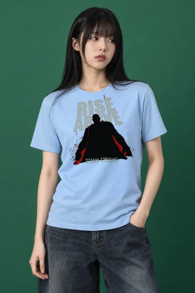 "Rise Above" Heavyweight Unisex Crewneck T-shirt