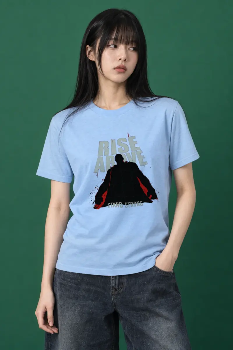 "Rise Above" Heavyweight Unisex Crewneck T-shirt