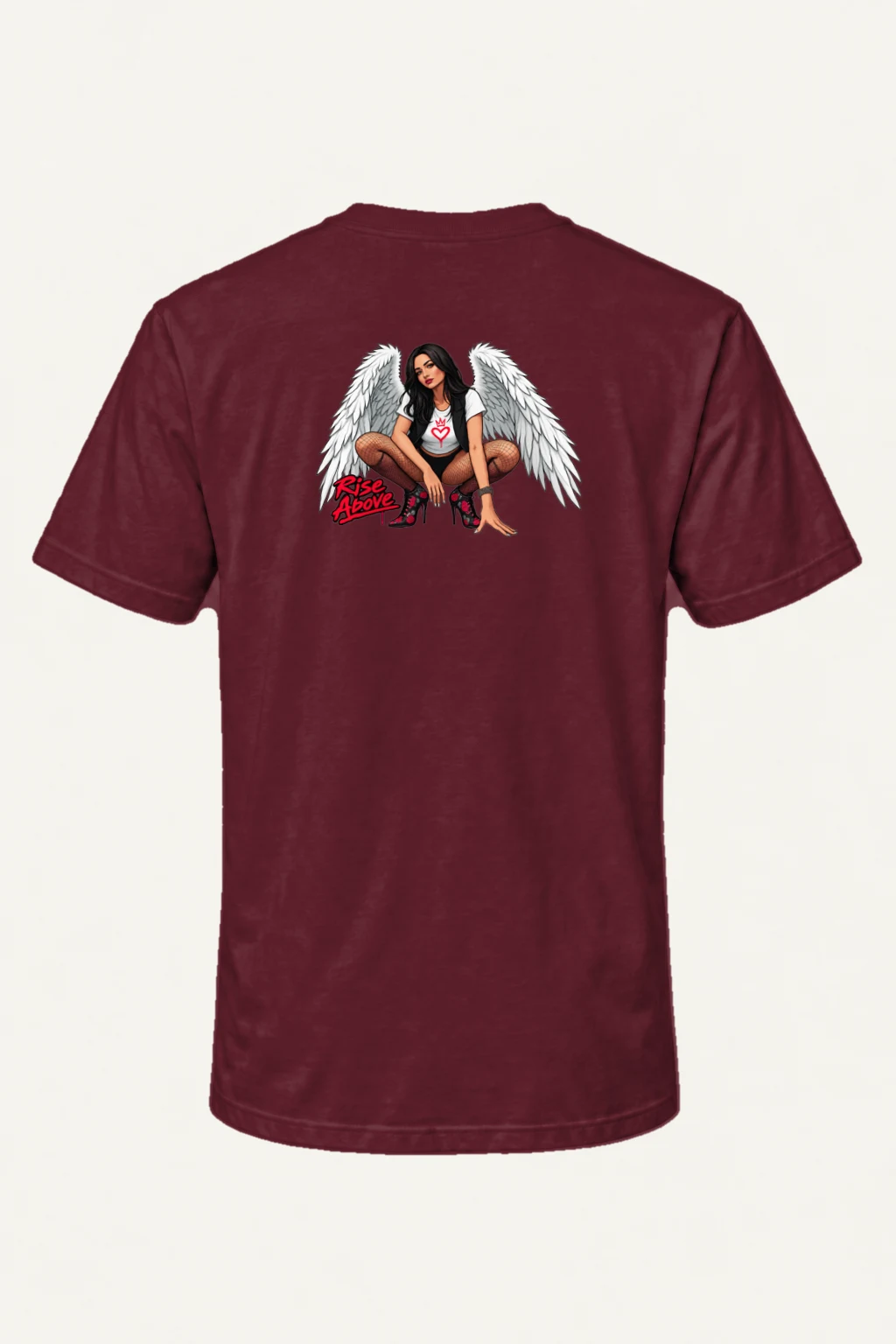 "Rise Above" Heavyweight Unisex Crewneck T-shirt | Gildan 5000