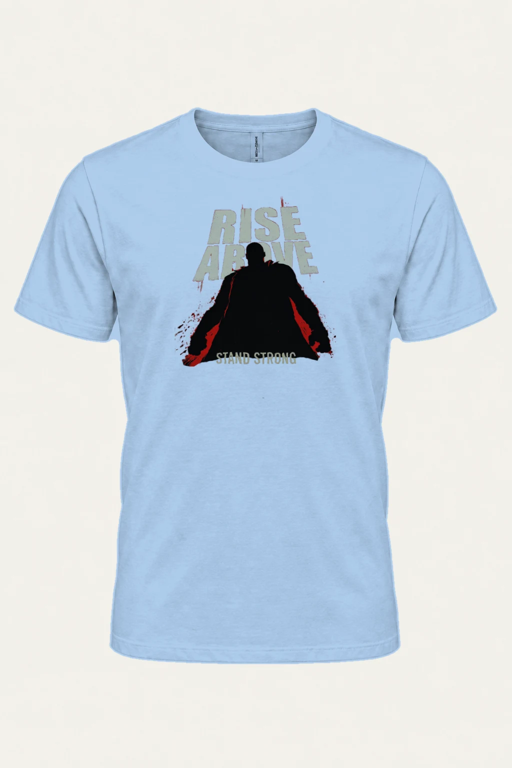 "Rise Above" Heavyweight Unisex Crewneck T-shirt | Gildan 5000