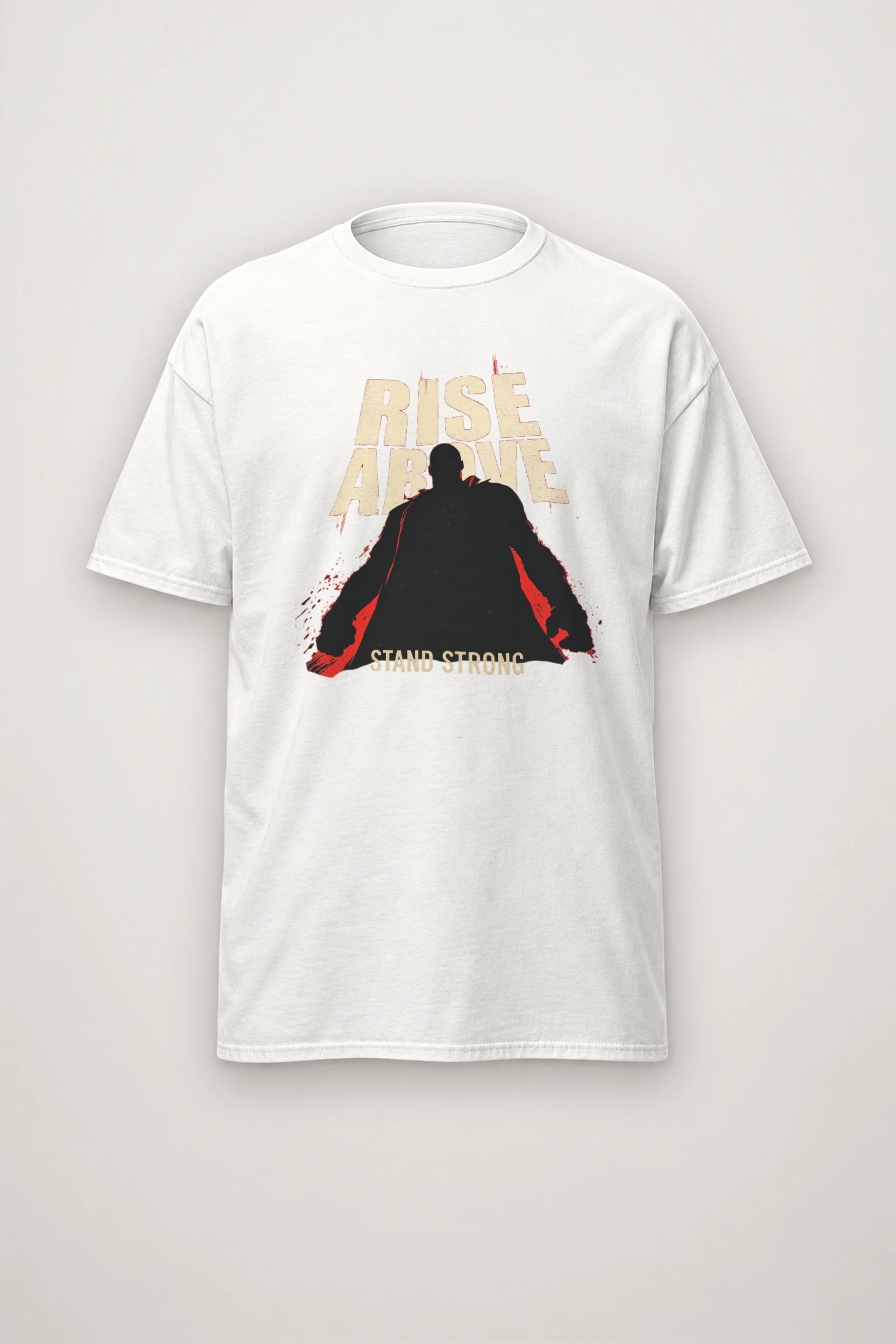 "Rise Above" Heavyweight Unisex Crewneck T-shirt