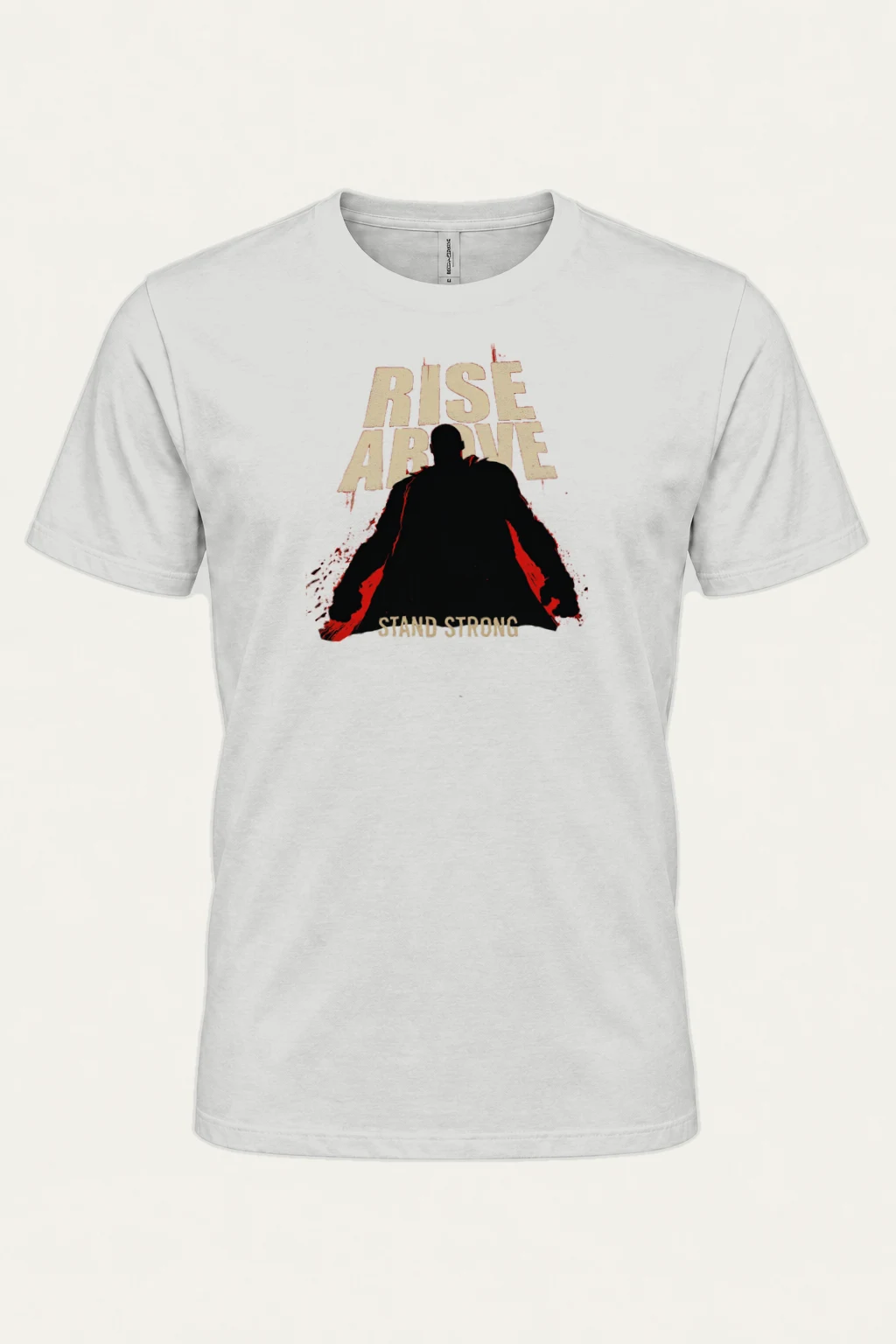 "Rise Above" Heavyweight Unisex Crewneck T-shirt | Gildan 5000
