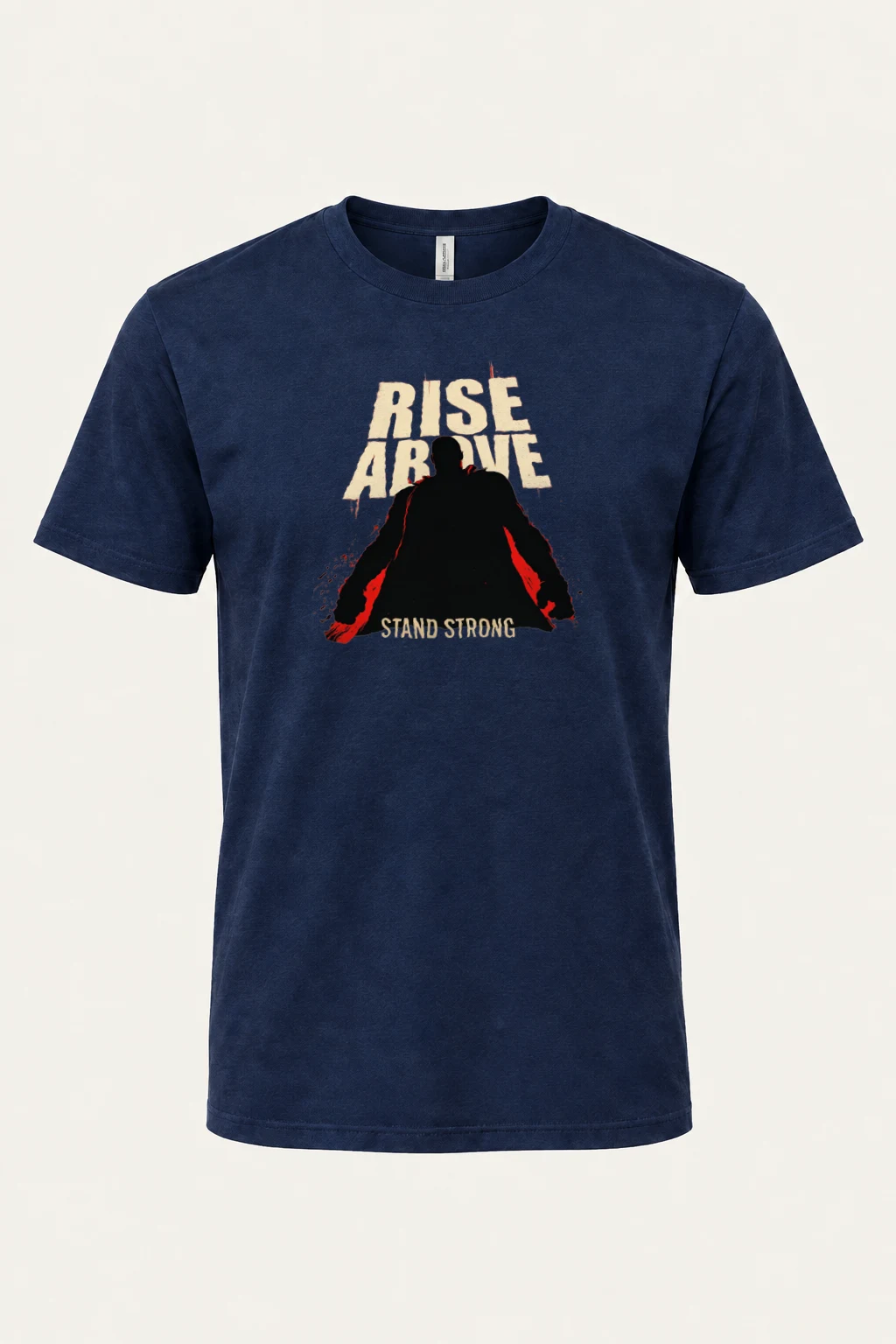 "Rise Above" Heavyweight Unisex Crewneck T-shirt | Gildan 5000